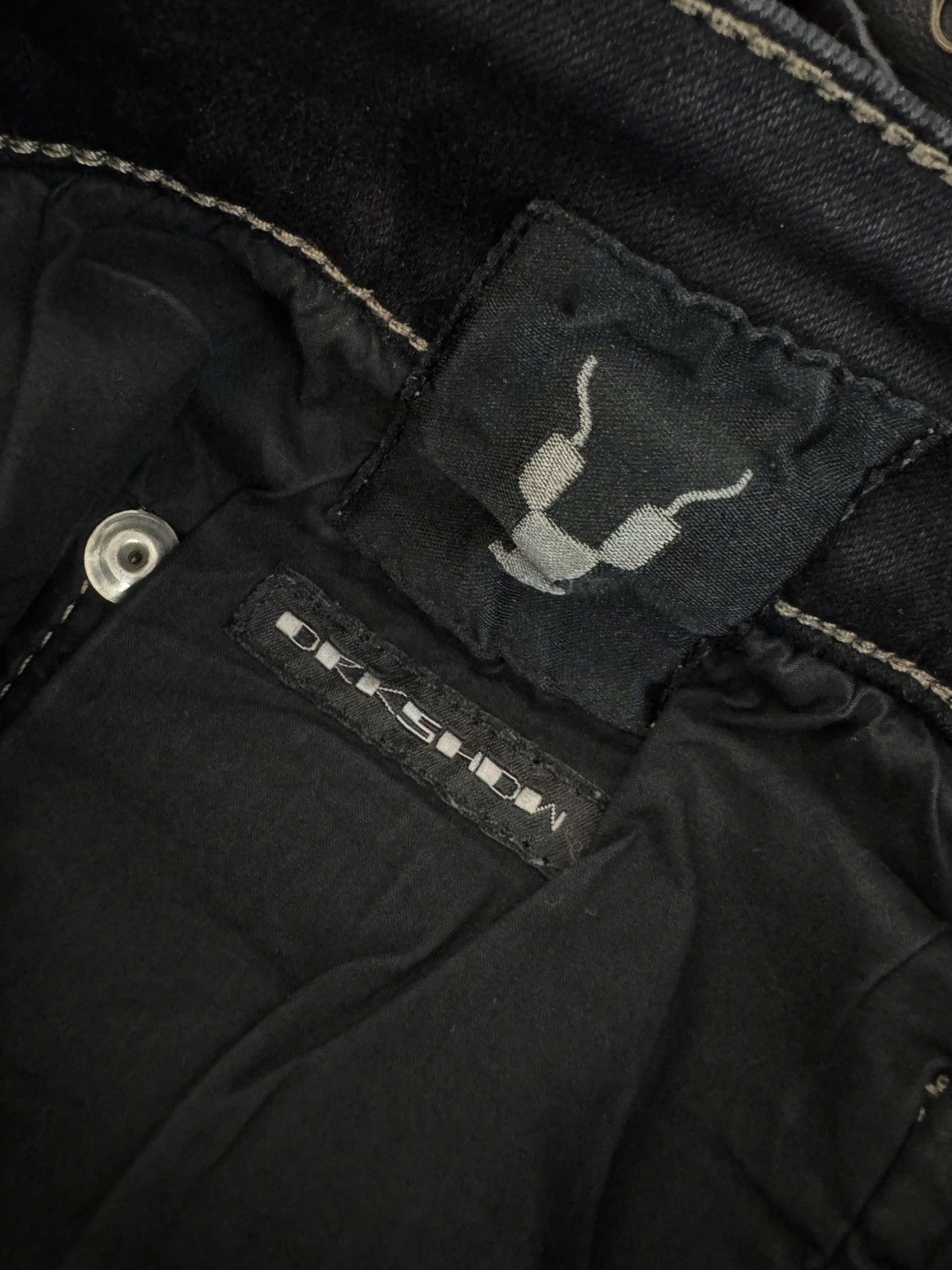 Rick Owens Rick Owens Larry Waxed Skinny Denim Jeans Size US 34 / EU 50 - 7 Thumbnail