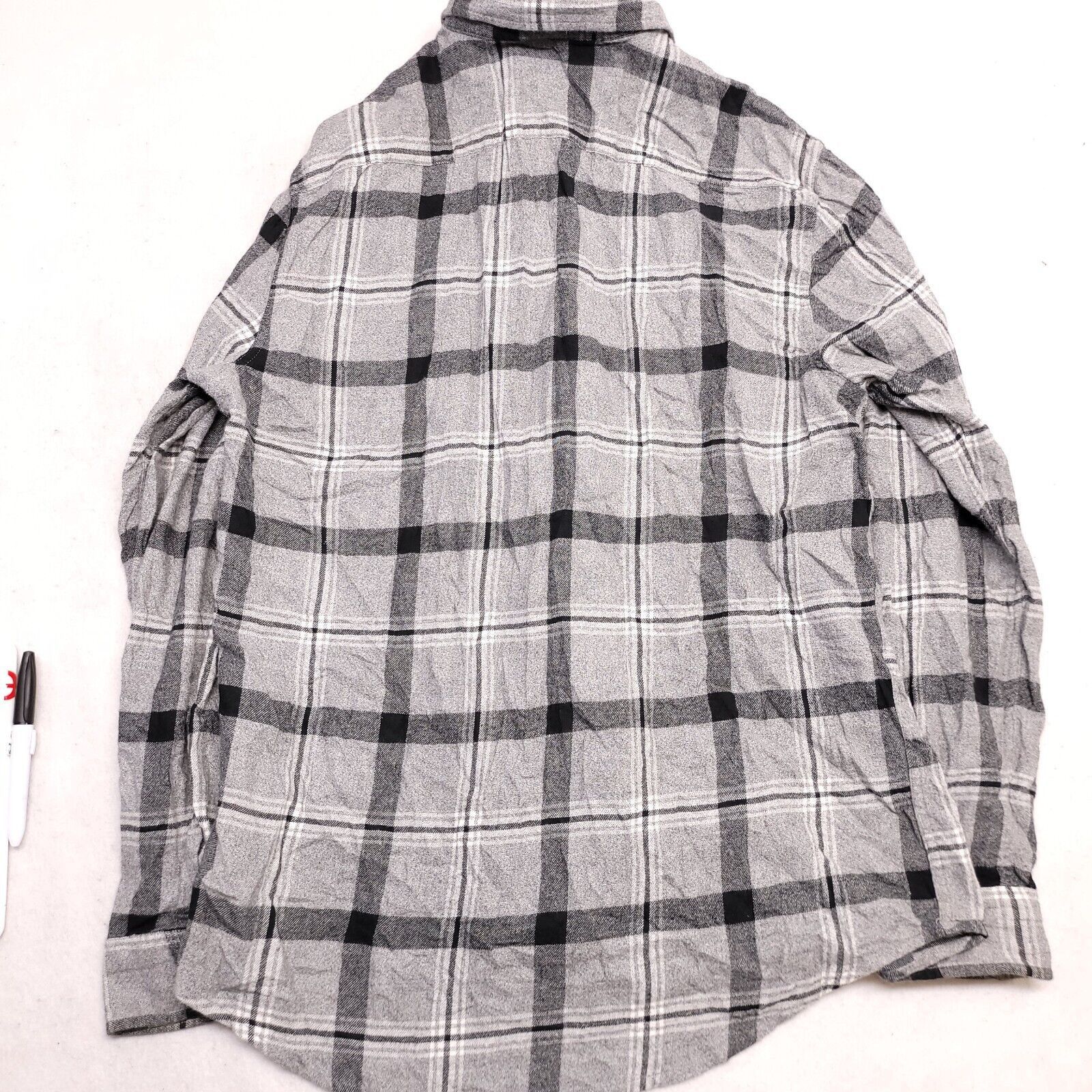 Sonoma Sonoma Windowpane Flannel Shirt Mens Size Large L Gray Size US L / EU 52-54 / 3 - 9 Thumbnail
