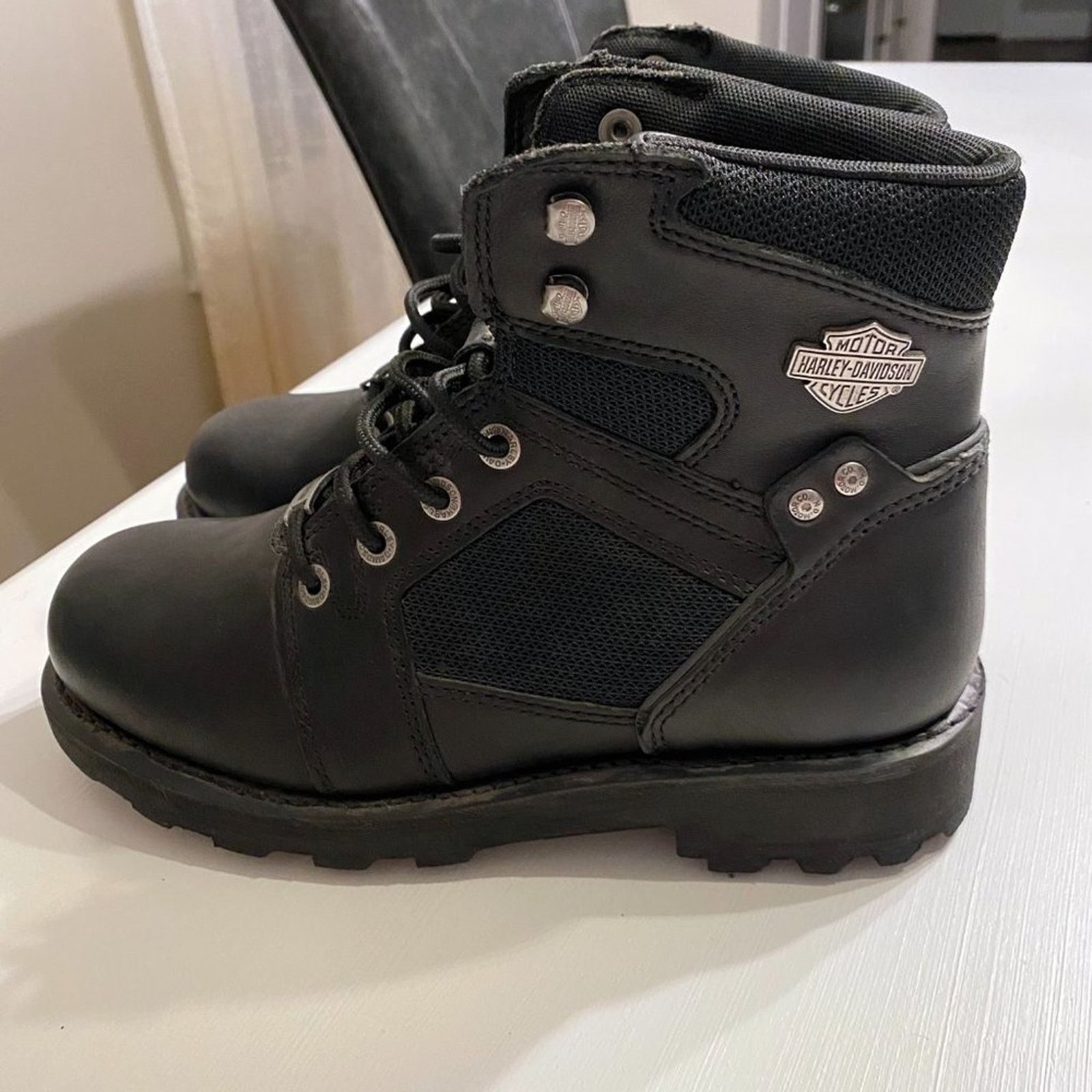 Harley Davidson Women's Radboure Harley Davidson Boots Size 9.5 Model D87108 Size US 9.5 / IT 39.5 - 3 Thumbnail
