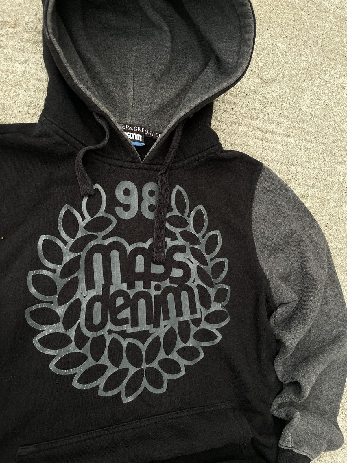 Vintage Mass denims hoodie Size US S / EU 44-46 / 1 - 5 Thumbnail