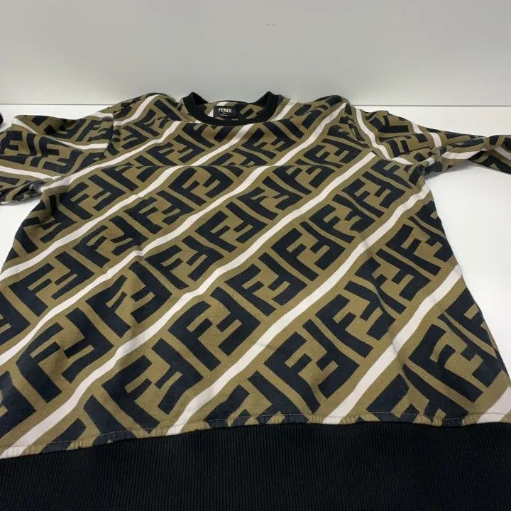 Fendi Fendi Brown Letter Print Long Sleeve Sweatshirt -2507 Size US M / EU 48-50 / 2 - 7 Thumbnail