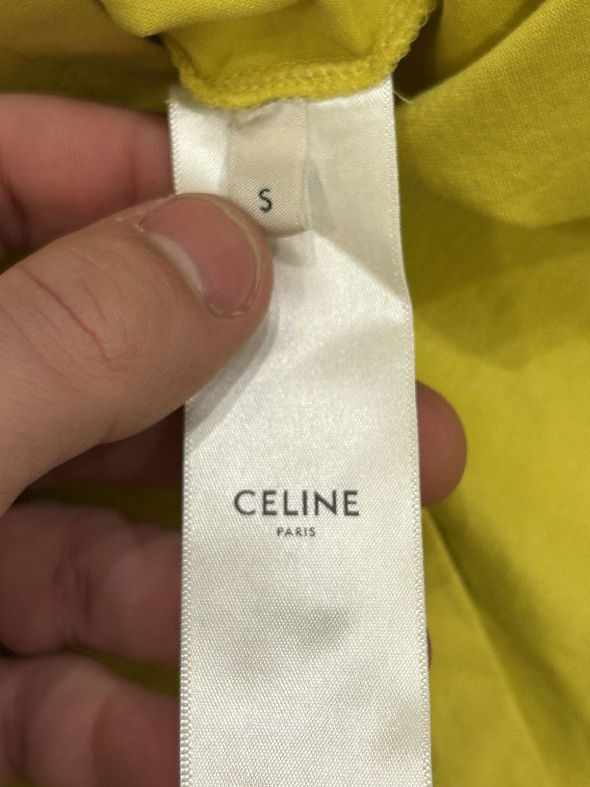 Celine Celine Tee - Yellow Size US S / EU 44-46 / 1 - 6 Thumbnail