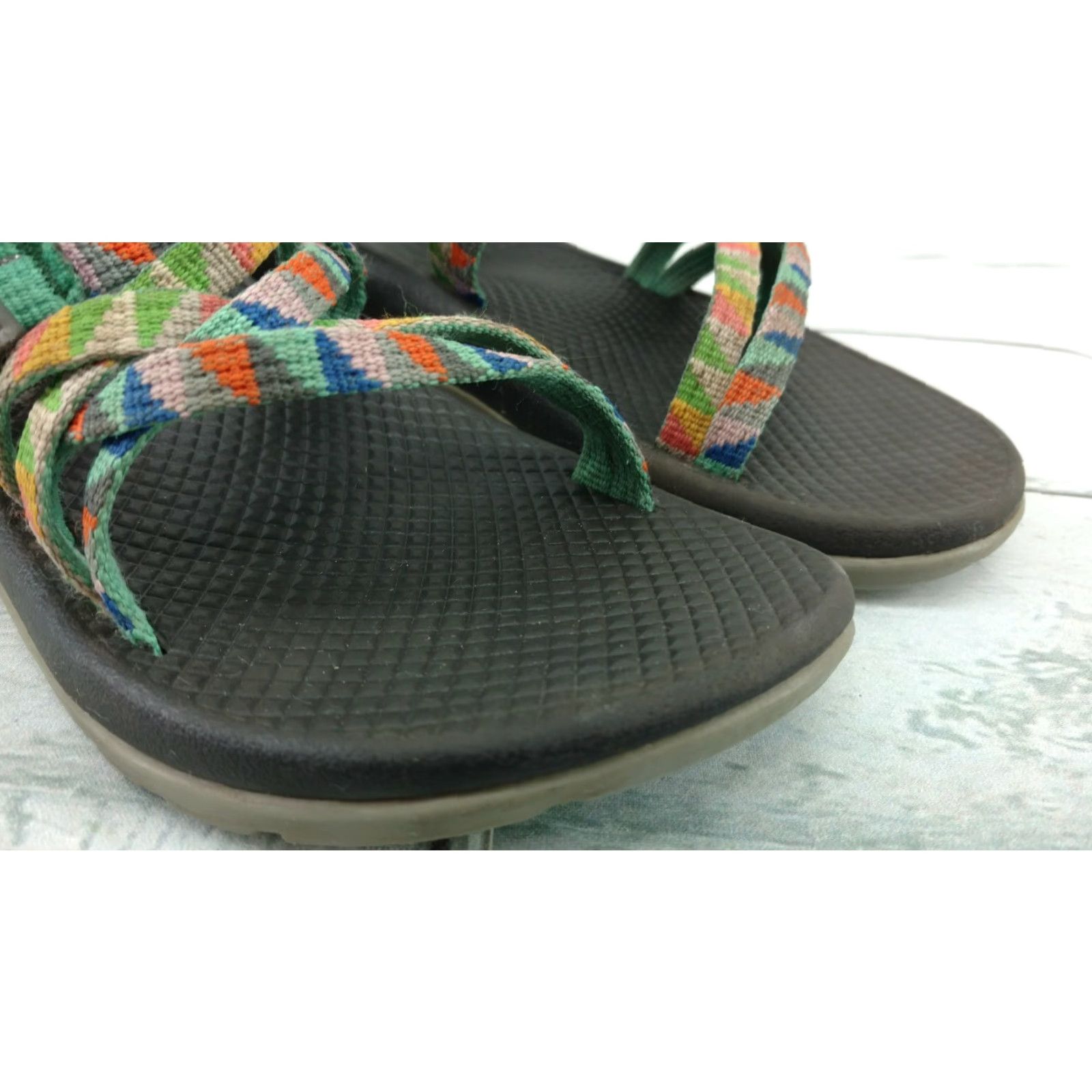 Chaco Chaco ZX/1 Classic Womens Sport Sandals Sz 2 Hiking Trail Water Outdoor Green Size US 4.5 / IT 34.5 - 2 Thumbnail