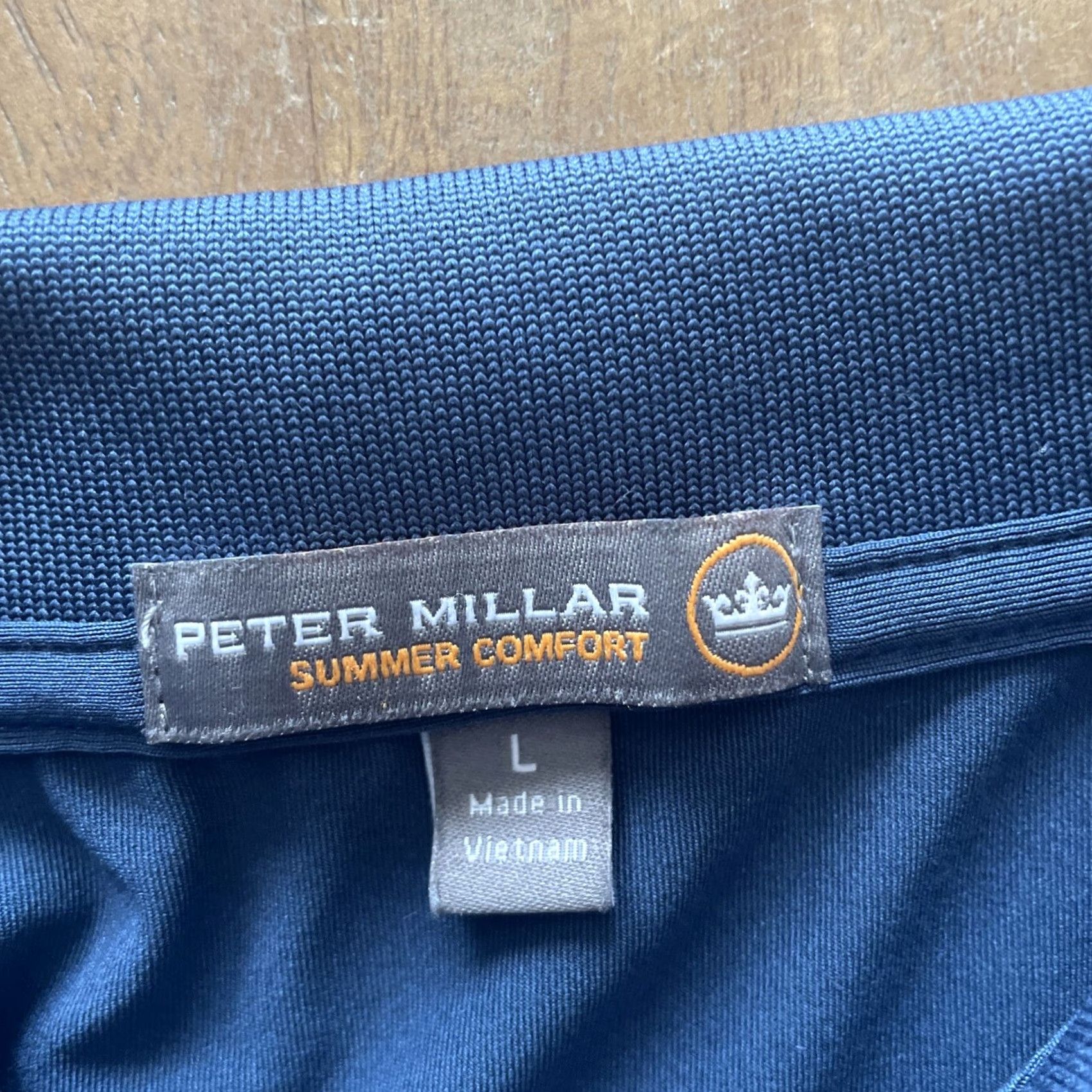 Peter Millar Peter Millar x Fox Business Polo Mens Large Blue Golf Shirt Size US L / EU 52-54 / 3 - 3 Thumbnail