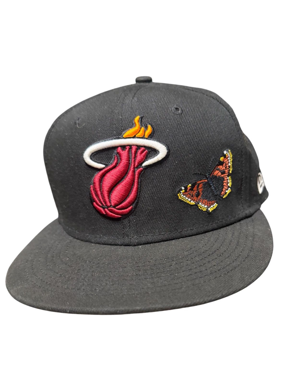 FELT FELT Miami Heat New Era Fitted Hat 7 5/8 RARE Size ONE SIZE - 2 Thumbnail