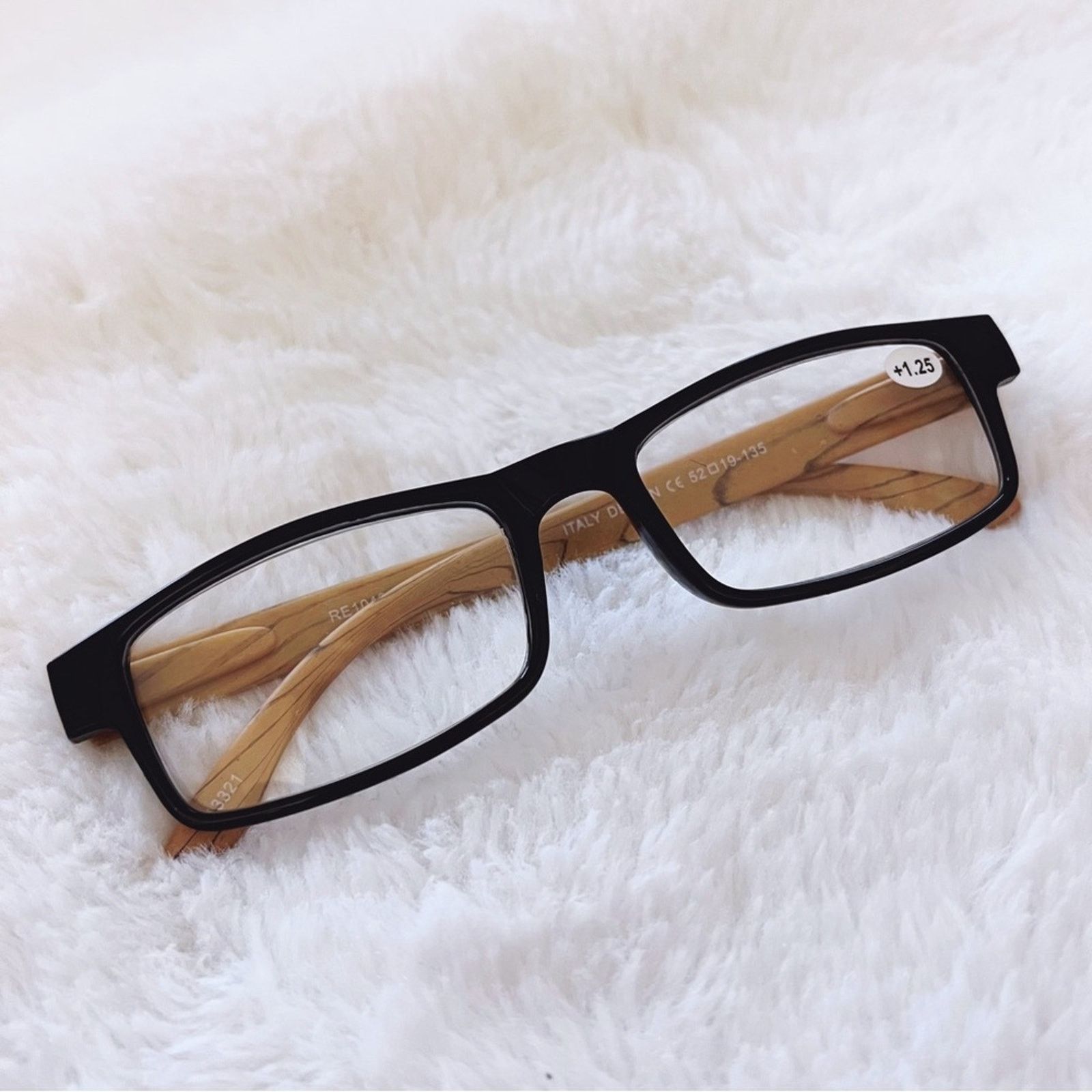 Other Reid Black & Dark Wood Reader Glasses Size ONE SIZE - 3 Thumbnail