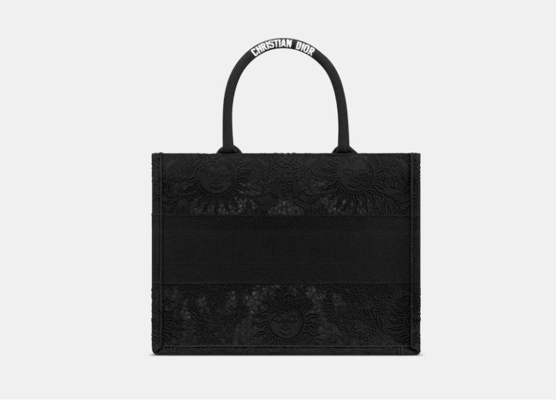 Dior o1w1db10325 Size: OS / M1296Z Medium Tote Bag in Black Size ONE SIZE - 4 Thumbnail