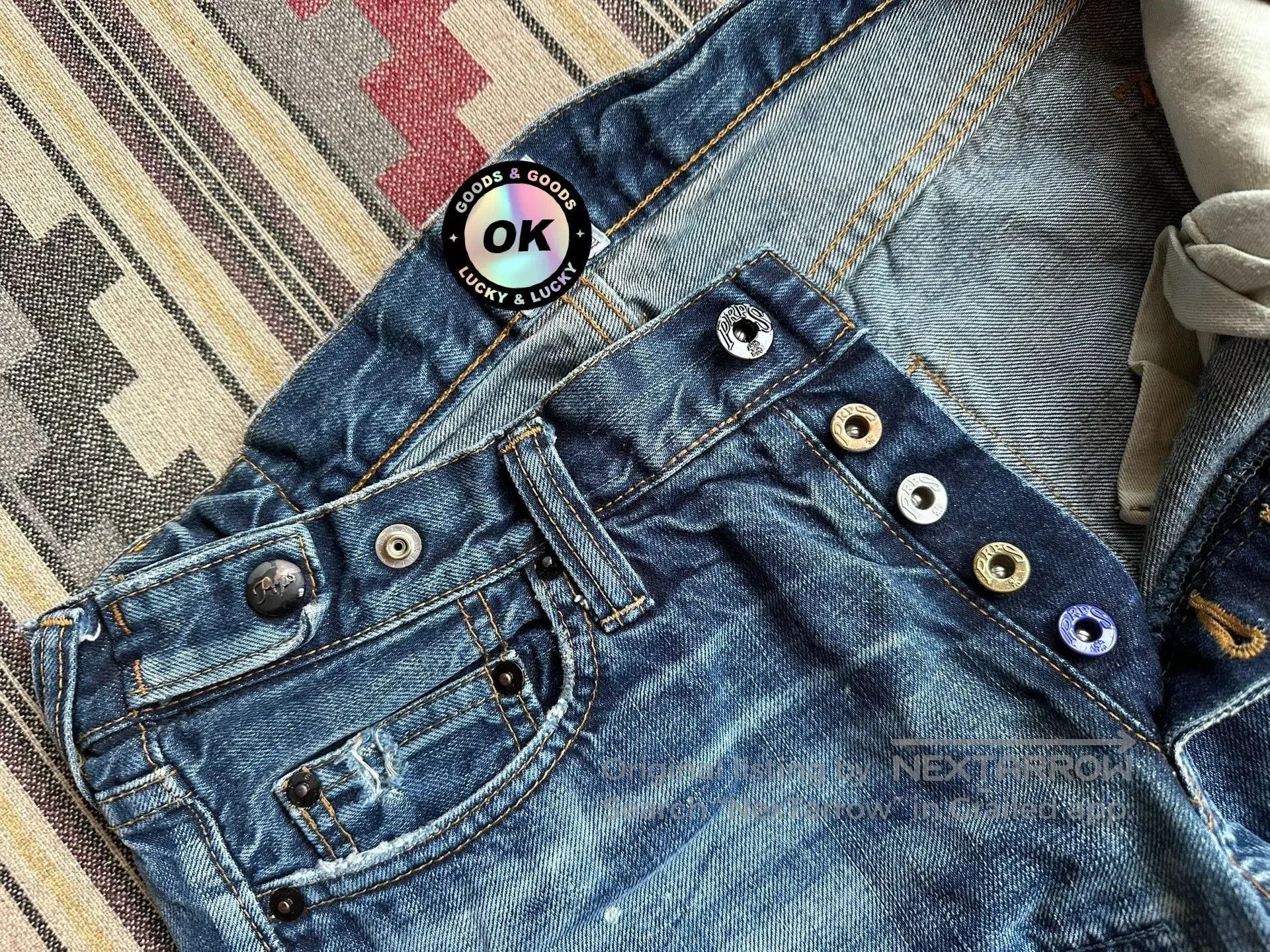 Prps Prps P47P09X Patch Distressed Denim Jeans. Size US 30 / EU 46 - 5 Thumbnail