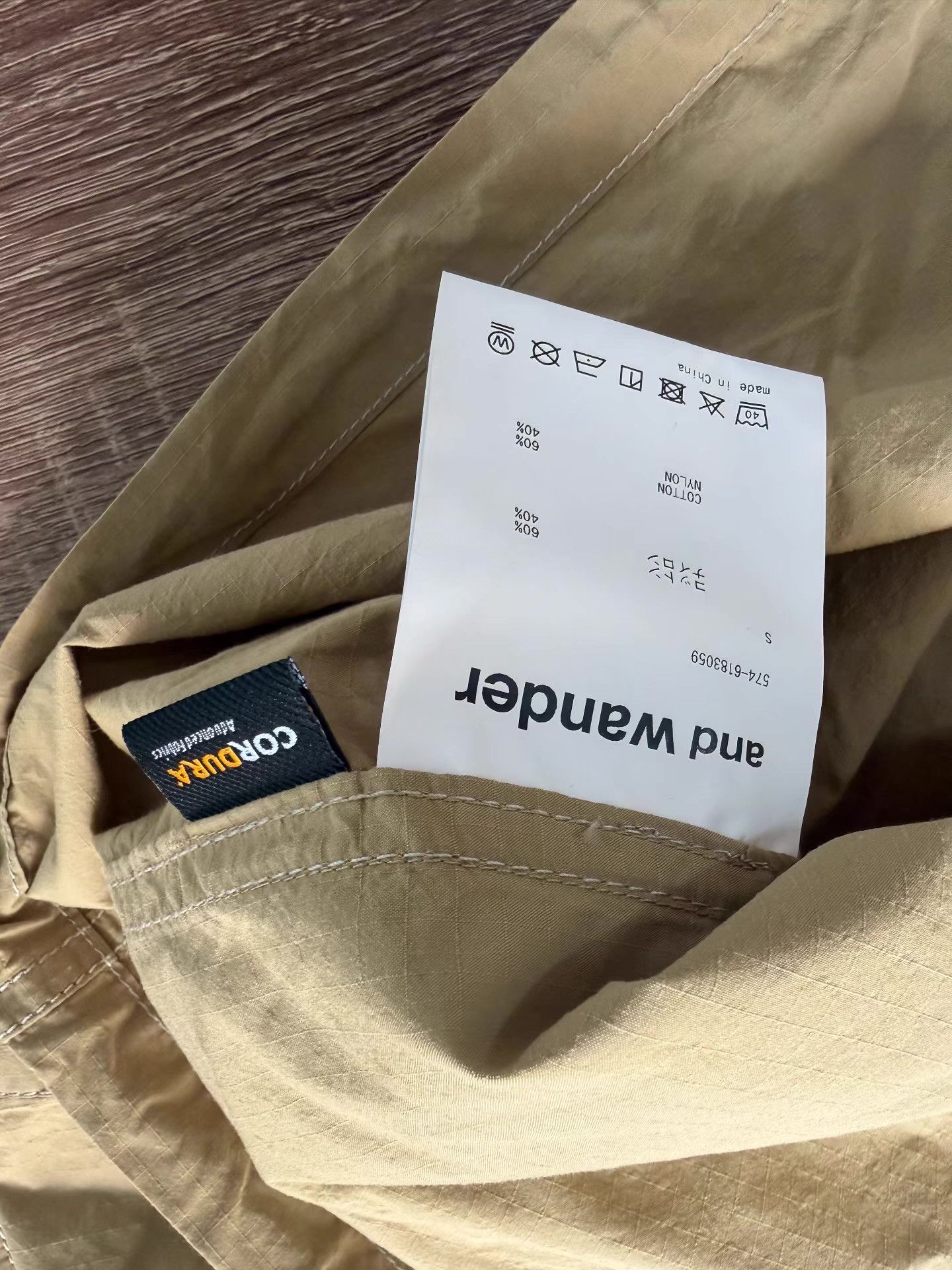 And Wander 2026SS CORDURA Cotton Rip Shirt Jacket Ｑ22 Size US S / EU 44-46 / 1 - 4 Thumbnail