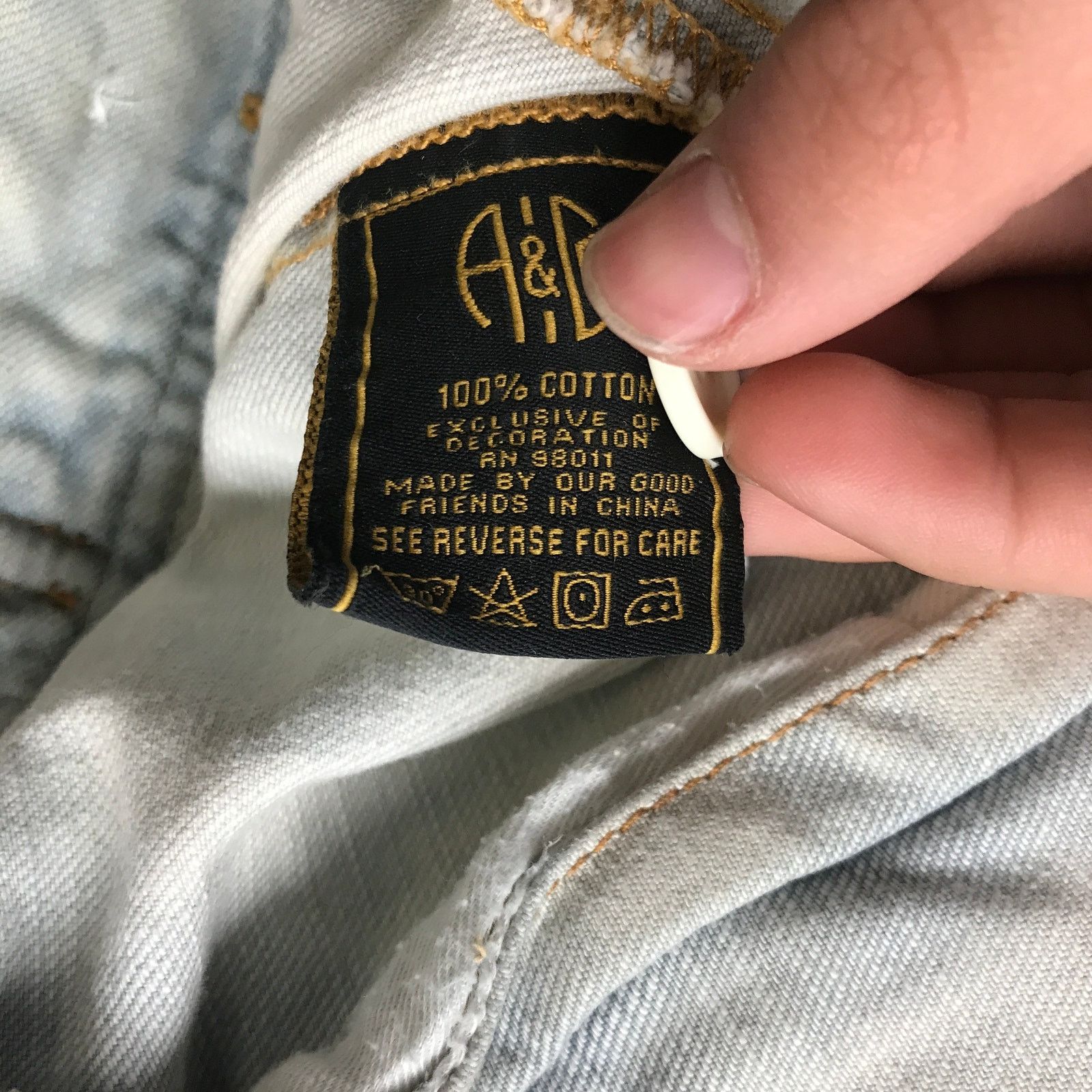 AKOO Akoo Brand Light Washed Jean Denim Trucker Jacket Mens XL Size US XL / EU 56 / 4 - 6 Thumbnail