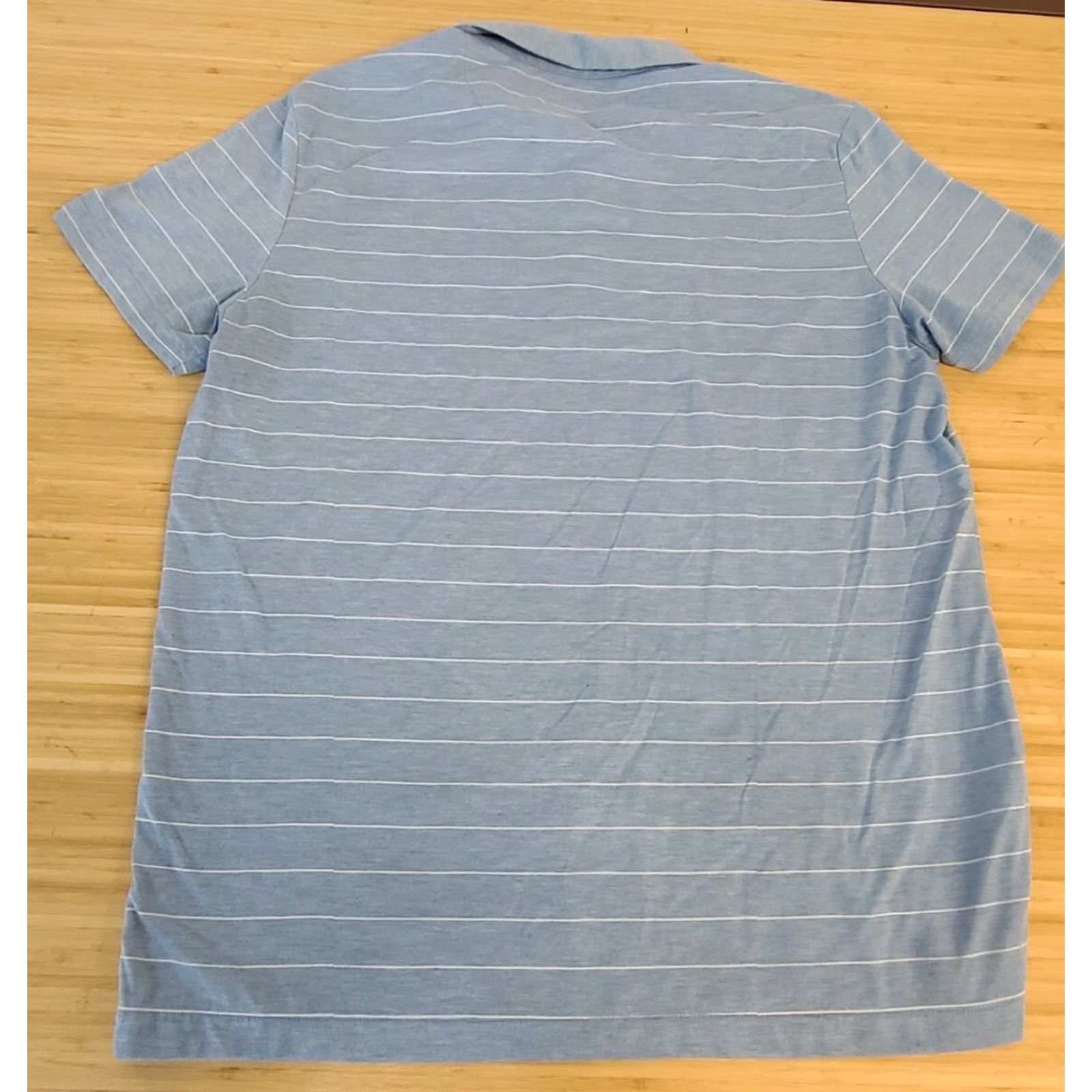 Apt. 9 Apt. 9 Polo Shirt Blue Short Sleeve Cotton Men Large Button-Up Casual Size US L / EU 52-54 / 3 - 2 Thumbnail