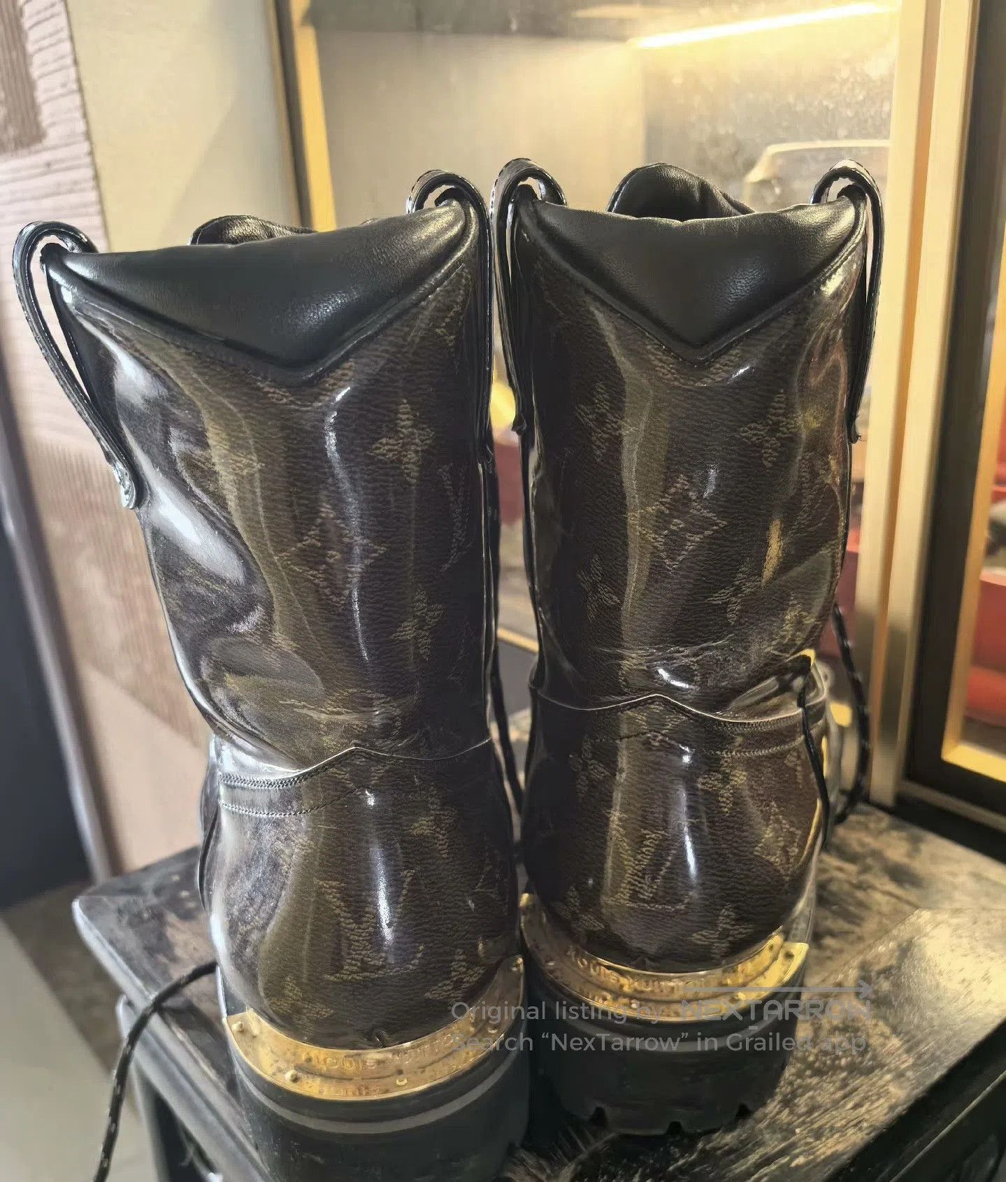 Louis Vuitton High-Top Martin Boots Jelly.