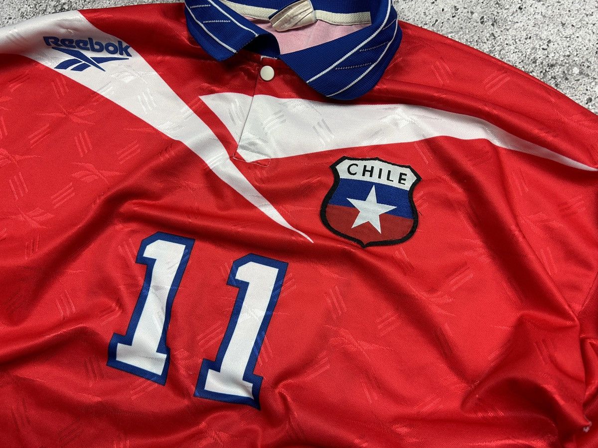 Reebok × Vintage Reebok Chile 1996 Salas Longsleeve Jersey Salas Size US L / EU 52-54 / 3 - 6 Thumbnail