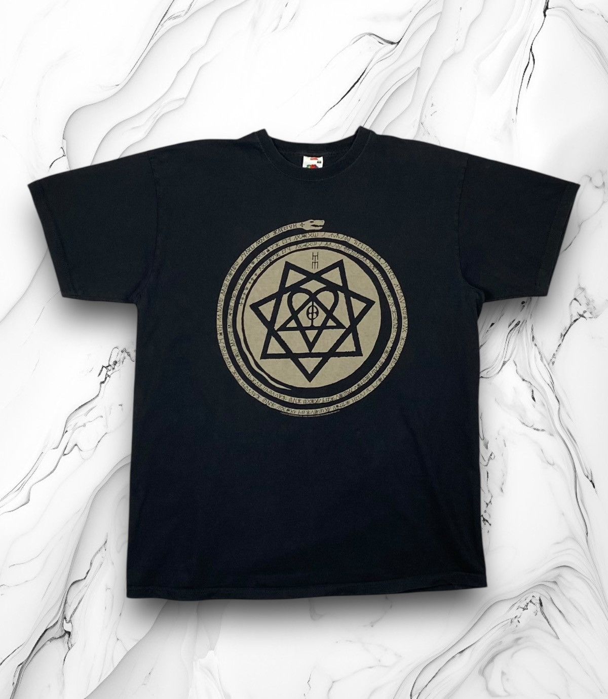 2013 HIM Goth Metal Heartagram Tour Tee Y2K