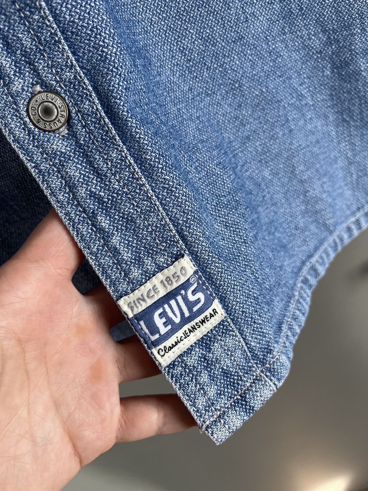 Levi's × Levi's Vintage Clothing × Vintage Levis Vintage Silvertab Denim Overshirt Size US S / EU 44-46 / 1 - 9 Thumbnail