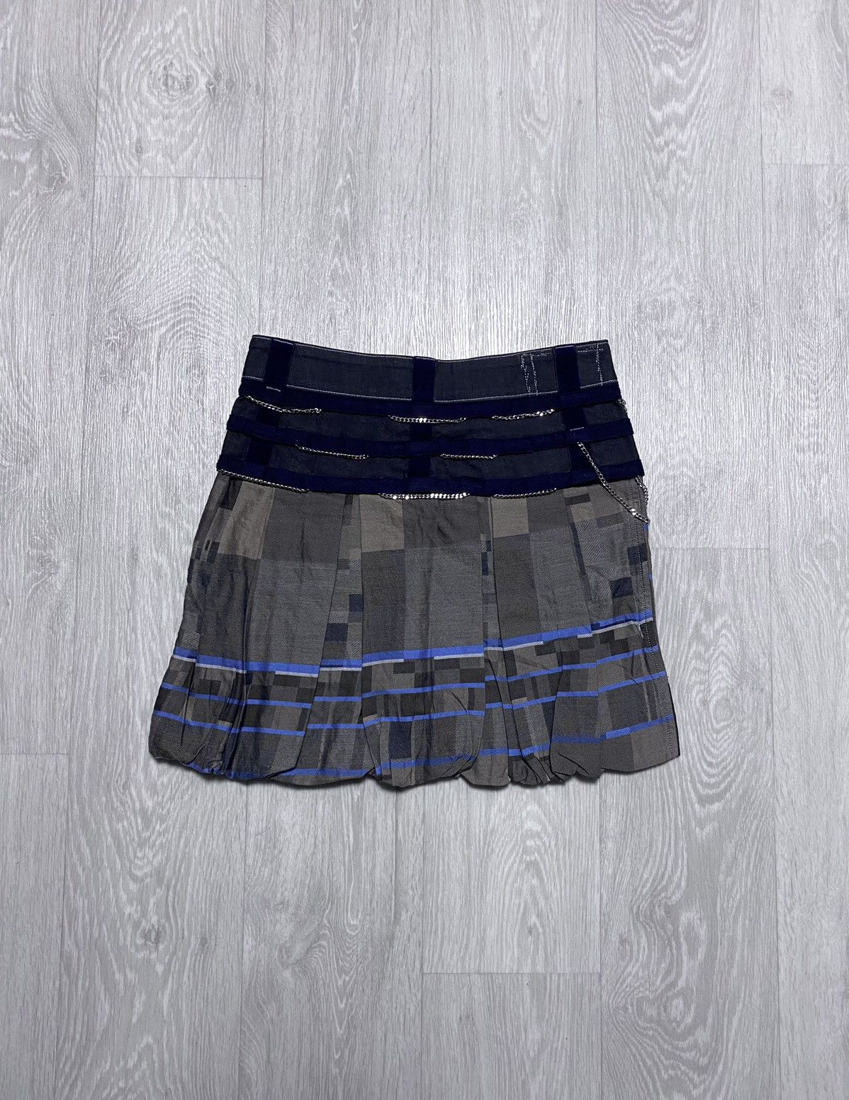 Japanese Brand Marithe Francois Girbaud M+FG Multicolor Chains Straps Skirt Size 28" / US 6 / IT 42 - 5 Thumbnail