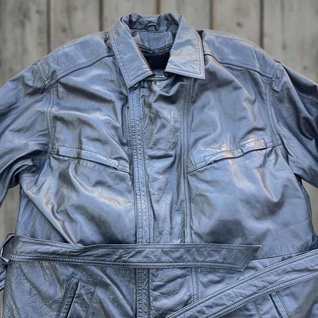 Vintage Wilsons Leather Jacket Bomber Jacket Pockets Fur Lined Black XL Mens coat Stand-Up Collar 90s Classic Outdoor Leather Zip Size US XL / EU 56 / 4 - 1 Thumbnail