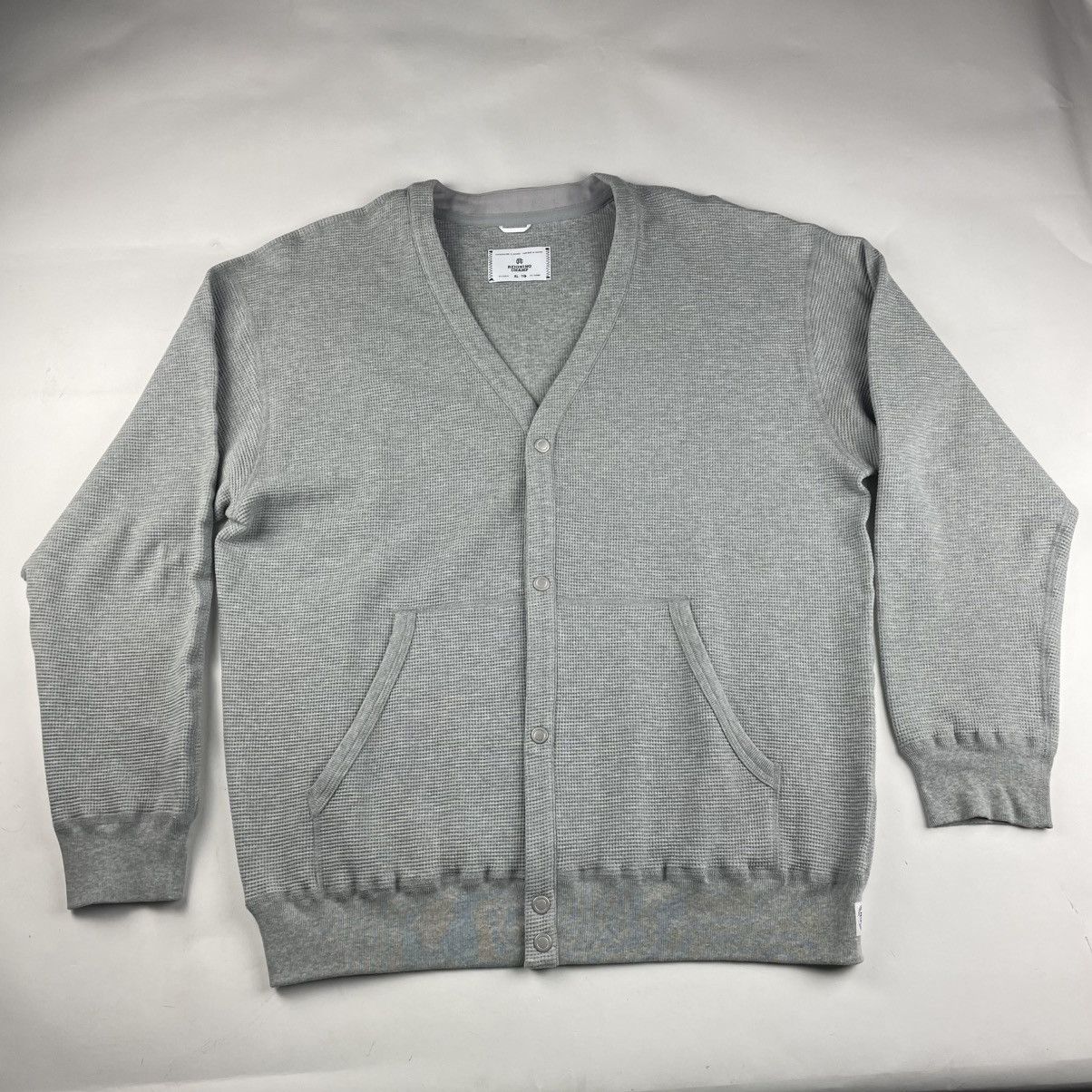 Reigning Champ Reigning Champ Waffle Knit Cardigan Snap-T XL Grey LIKE NEW Size US XL / EU 56 / 4 - 1 Thumbnail
