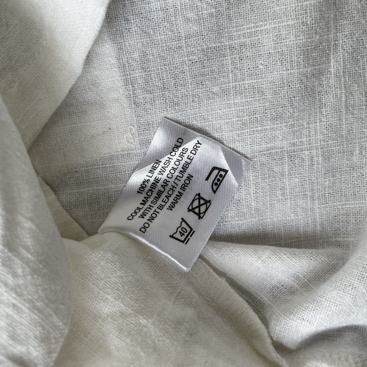 L.F. Markey LF Markey Fabian Top Shirt White Linen Blend Casual Ladies Size XS / US 0-2 / IT 36-38 - 10 Thumbnail