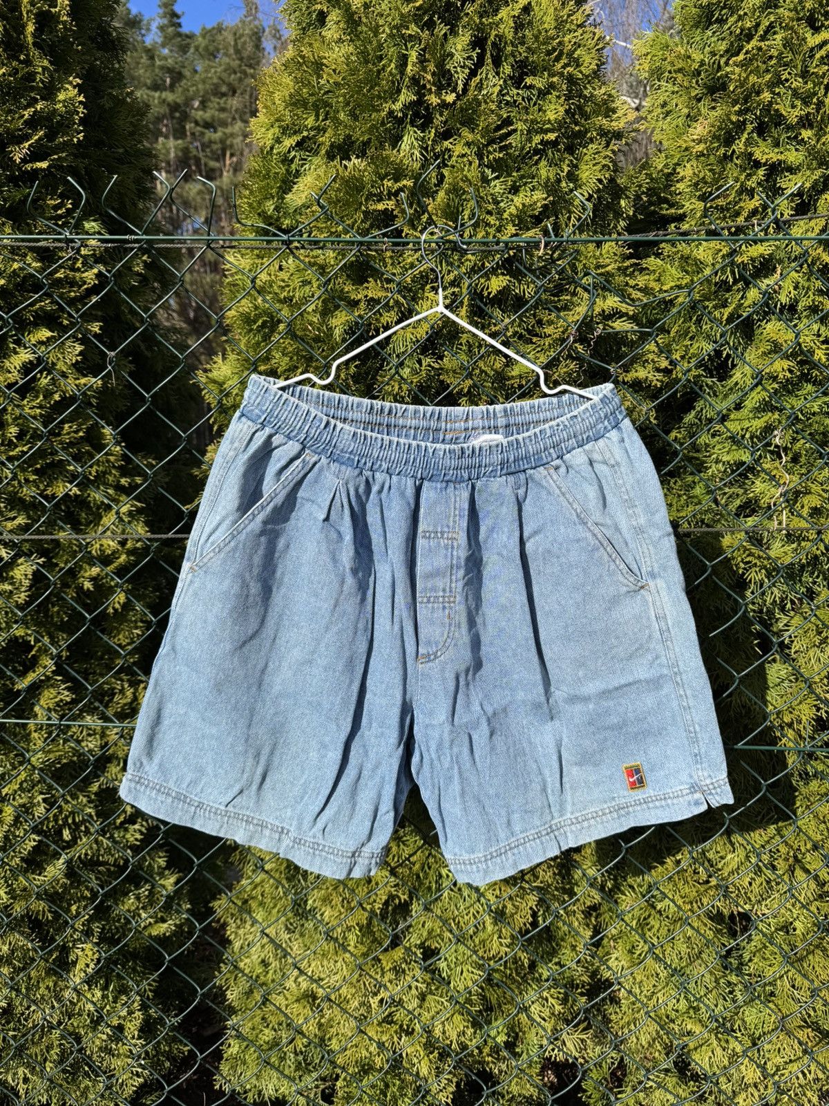 Nike Vintage 90's Challenge Court Denim Tennis Shorts Agassi