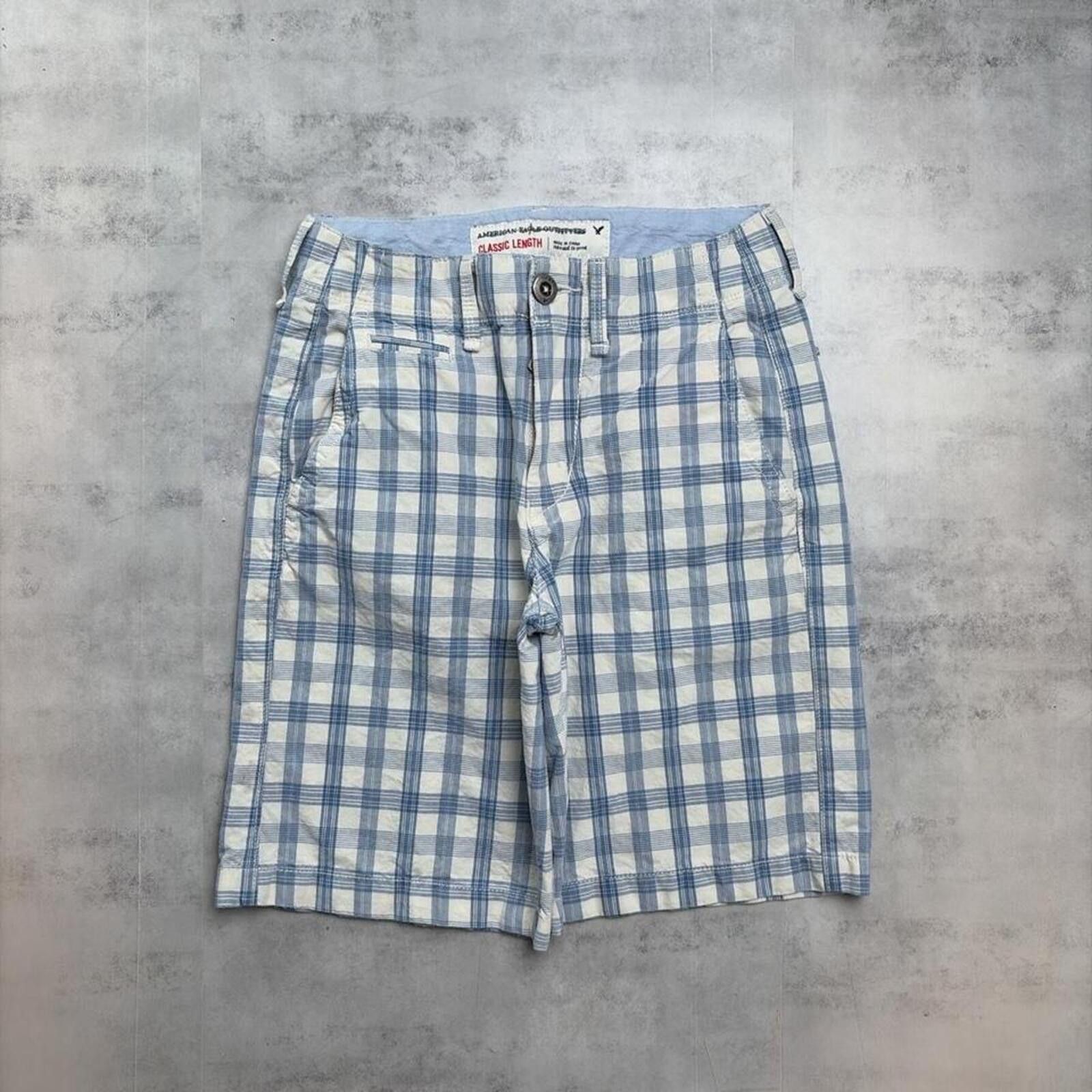 American Eagle Outfitters Y2K American Eagle Grunge Plaid Skater Baggy Shorts Size 42" / US 20 - 2 Thumbnail