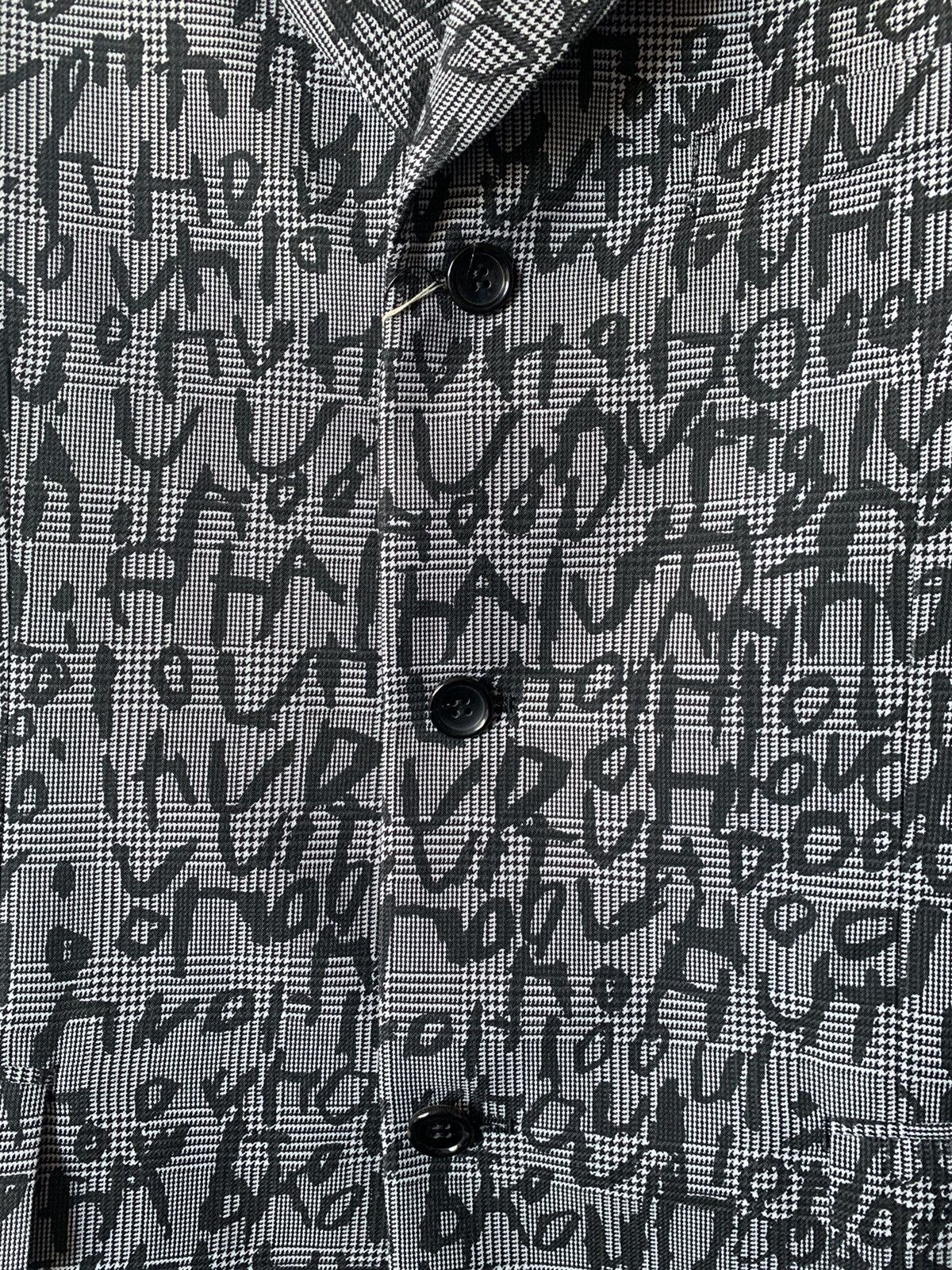 Comme des Garcons Homme Plus COMME DES GARÇONS HOMME PLUS EDWARD GOSS TEXT PRINT BLAZER Size US XL / EU 56 / 4 - 10 Thumbnail