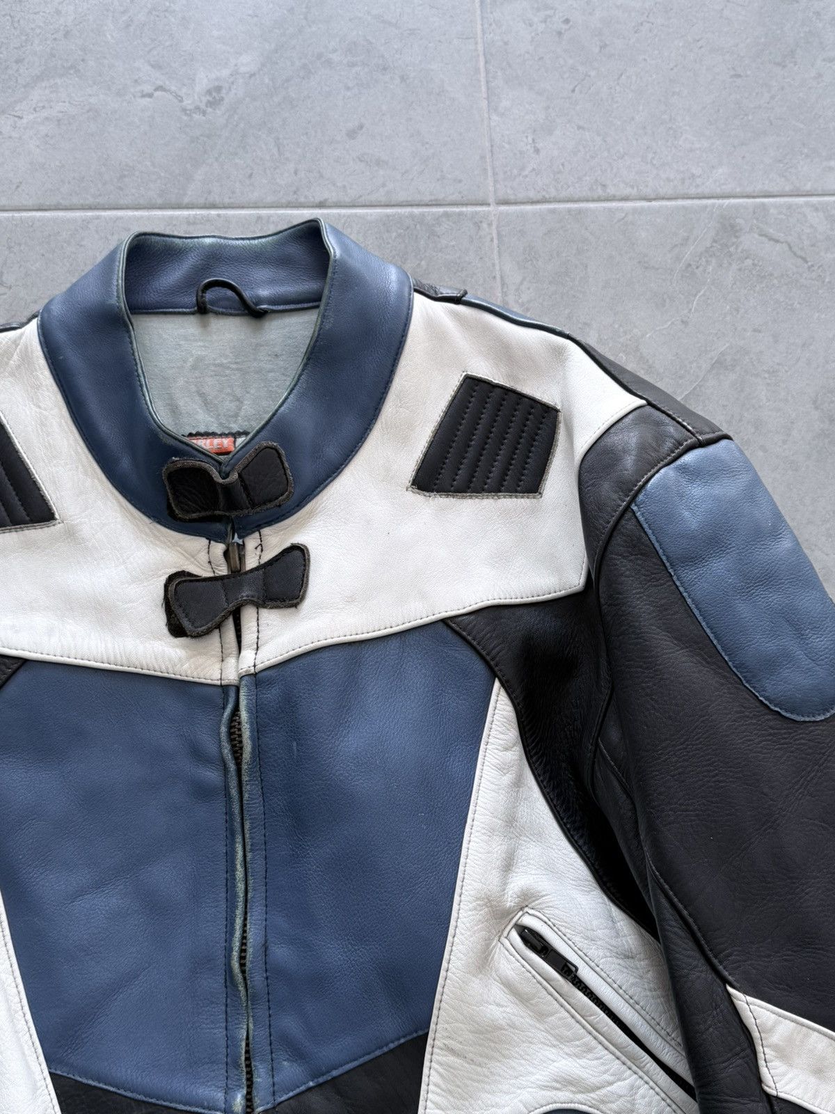 Harley Davidson Vintage Harley Davidson Leather Racing Moto Jacket Size US XL / EU 56 / 4 - 3 Thumbnail