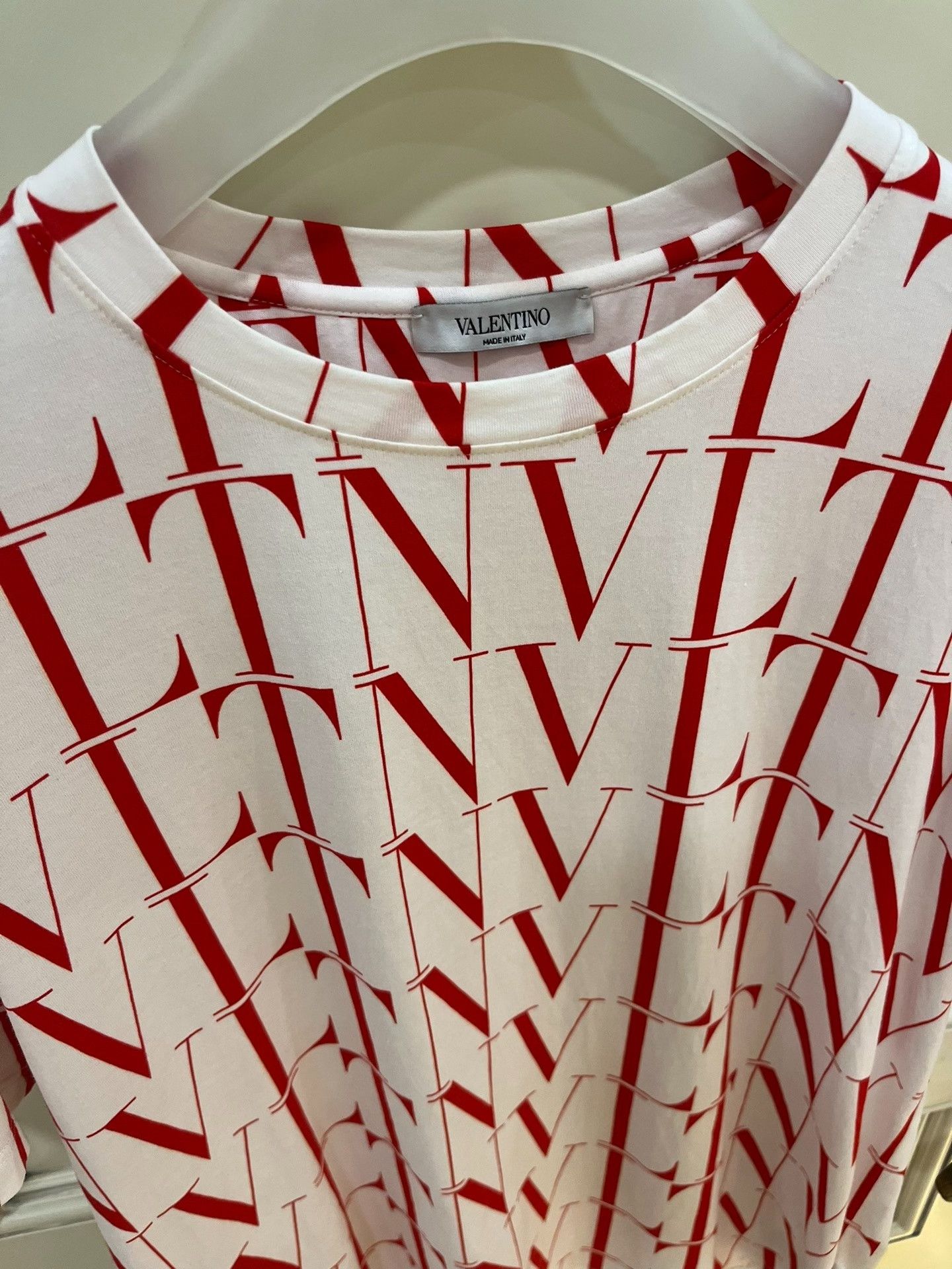 Valentino Valentino Red VLTN Printed T-shirt Size US M / EU 48-50 / 2 - 8 Thumbnail