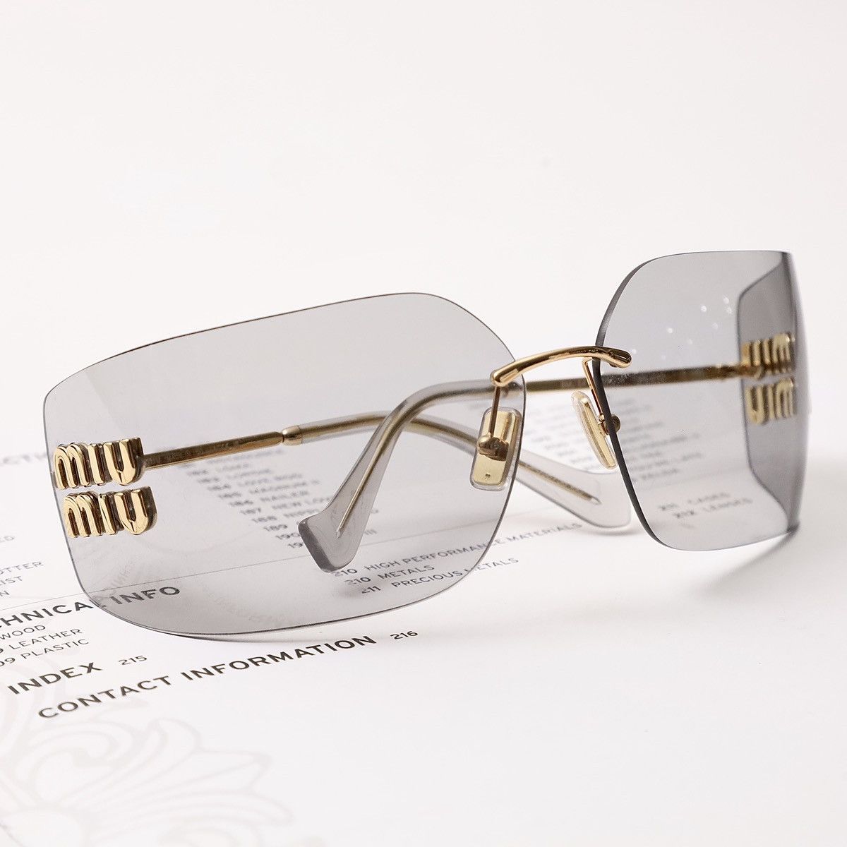 Miu Miu MIU MIU 0MU 54YS SUNGLASSES Size ONE SIZE - 6 Thumbnail