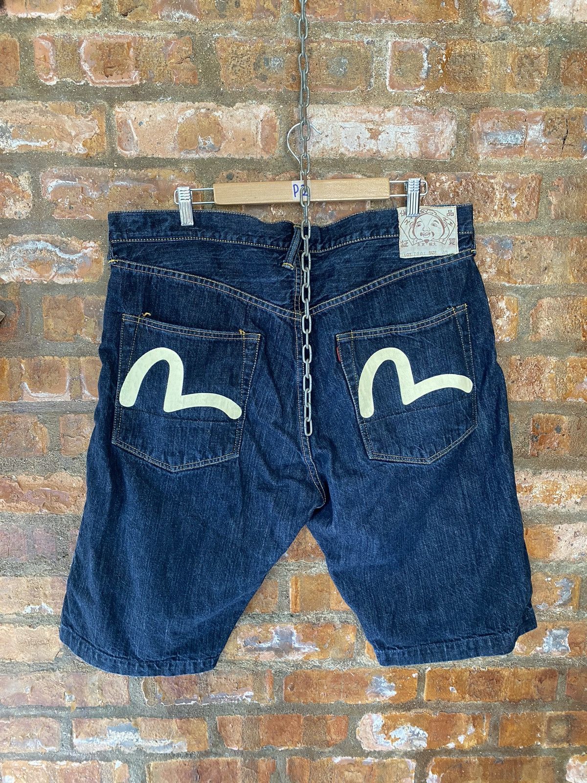 Evisu × Japanese Brand 2000s EVISU by Yamane denim short or 3/4 Size US 39 - 8 Thumbnail