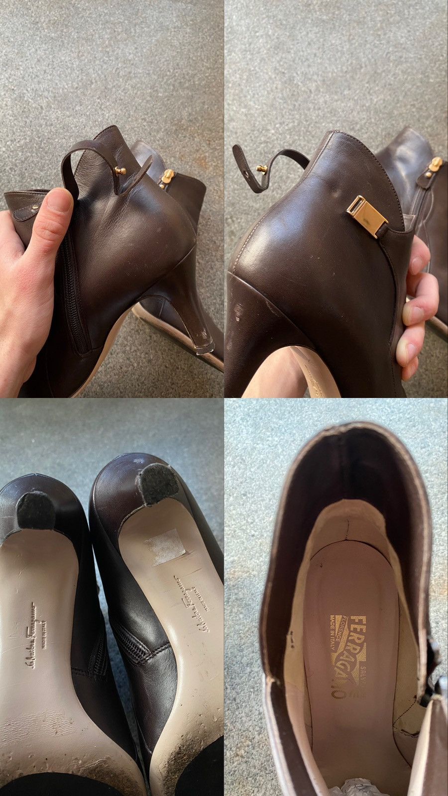 Salvatore Ferragamo Salvatore Ferragamo Chiara Black Leather Pump Ankle Boots Size US 10 / IT 40 - 16 Thumbnail