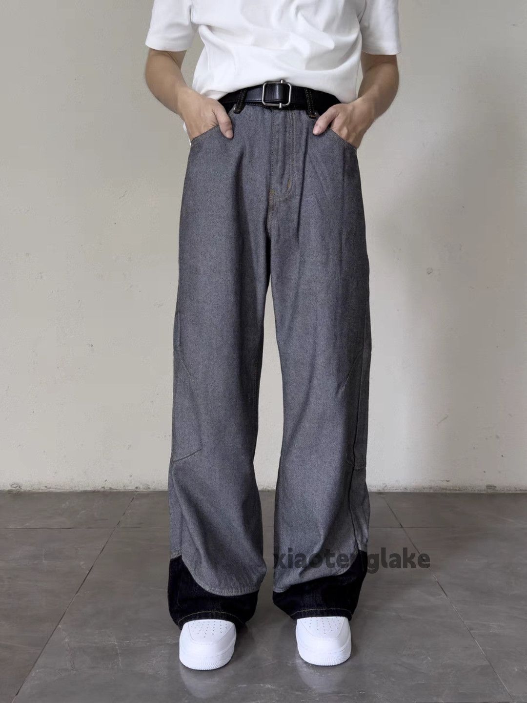 Designer × Jean × Vintage utility skate hiphop y2k patchwork loose baggy jeans Size US 32 / EU 48 - 5 Thumbnail