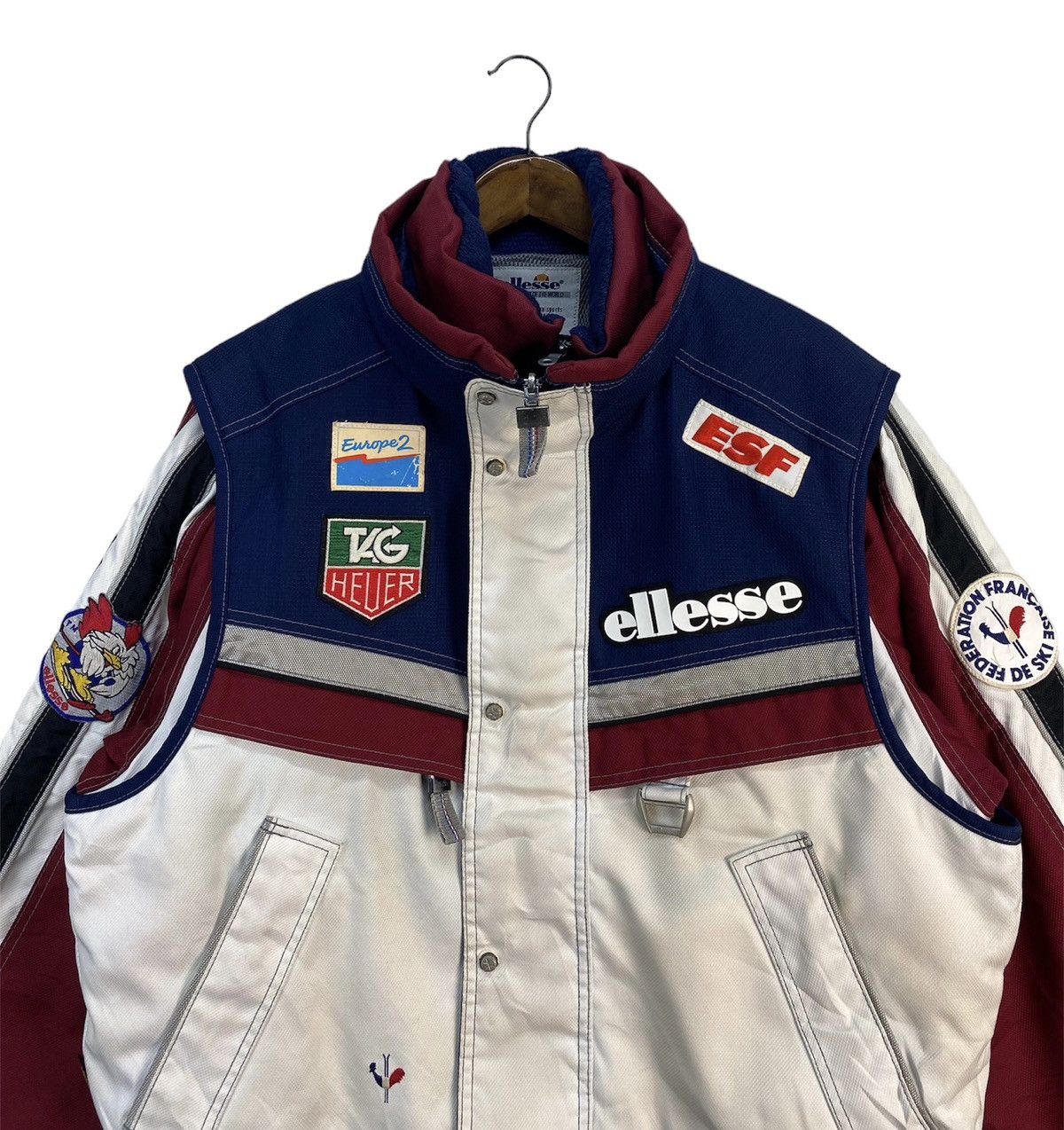 Ellesse ❗️LIMITED❗️Vintage Ellesse France Ski Federation Jacket Size US L / EU 52-54 / 3 - 3 Thumbnail