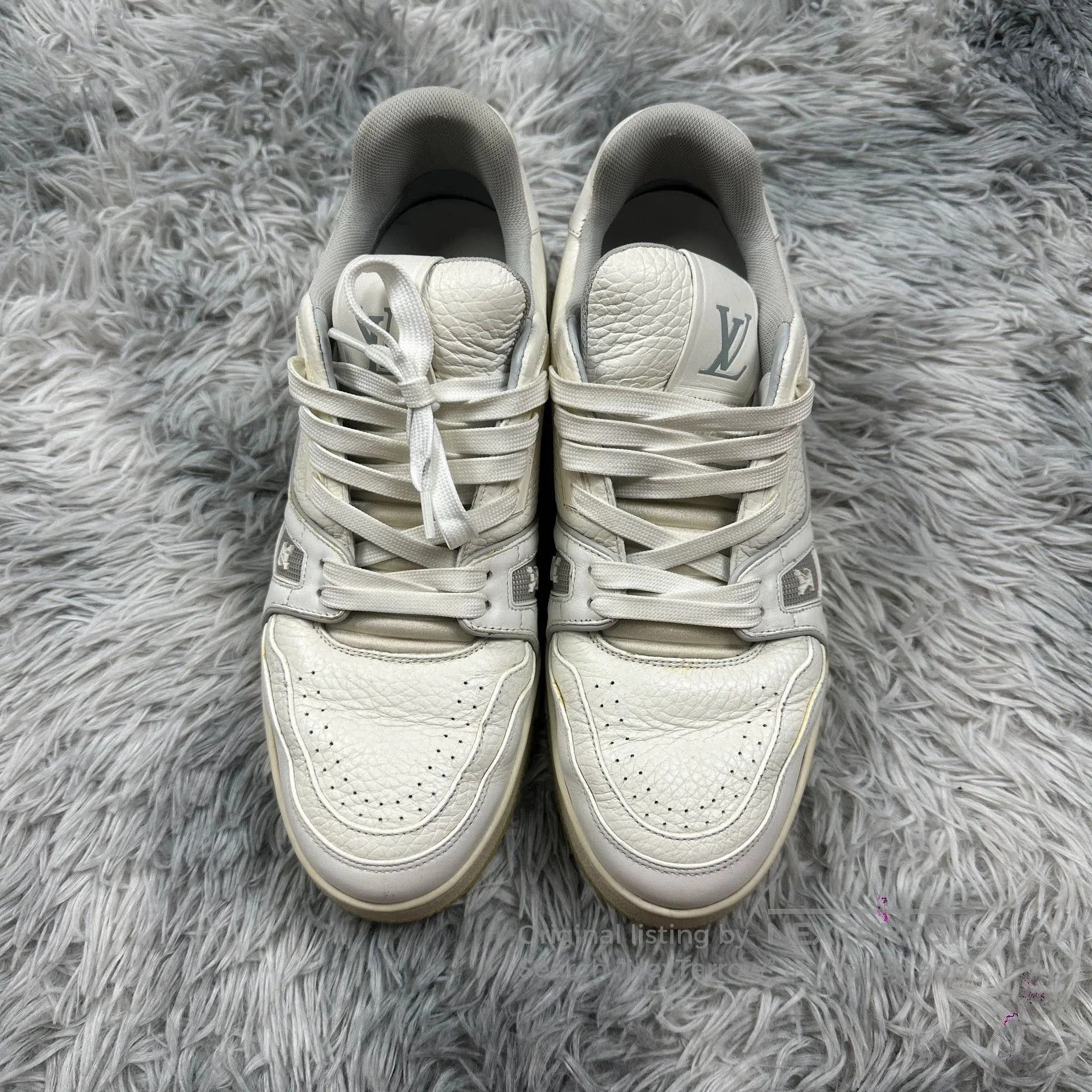 Louis Vuitton lv trainer white cement sneakers size 6. Size US 7 / EU 40 - 2 Thumbnail