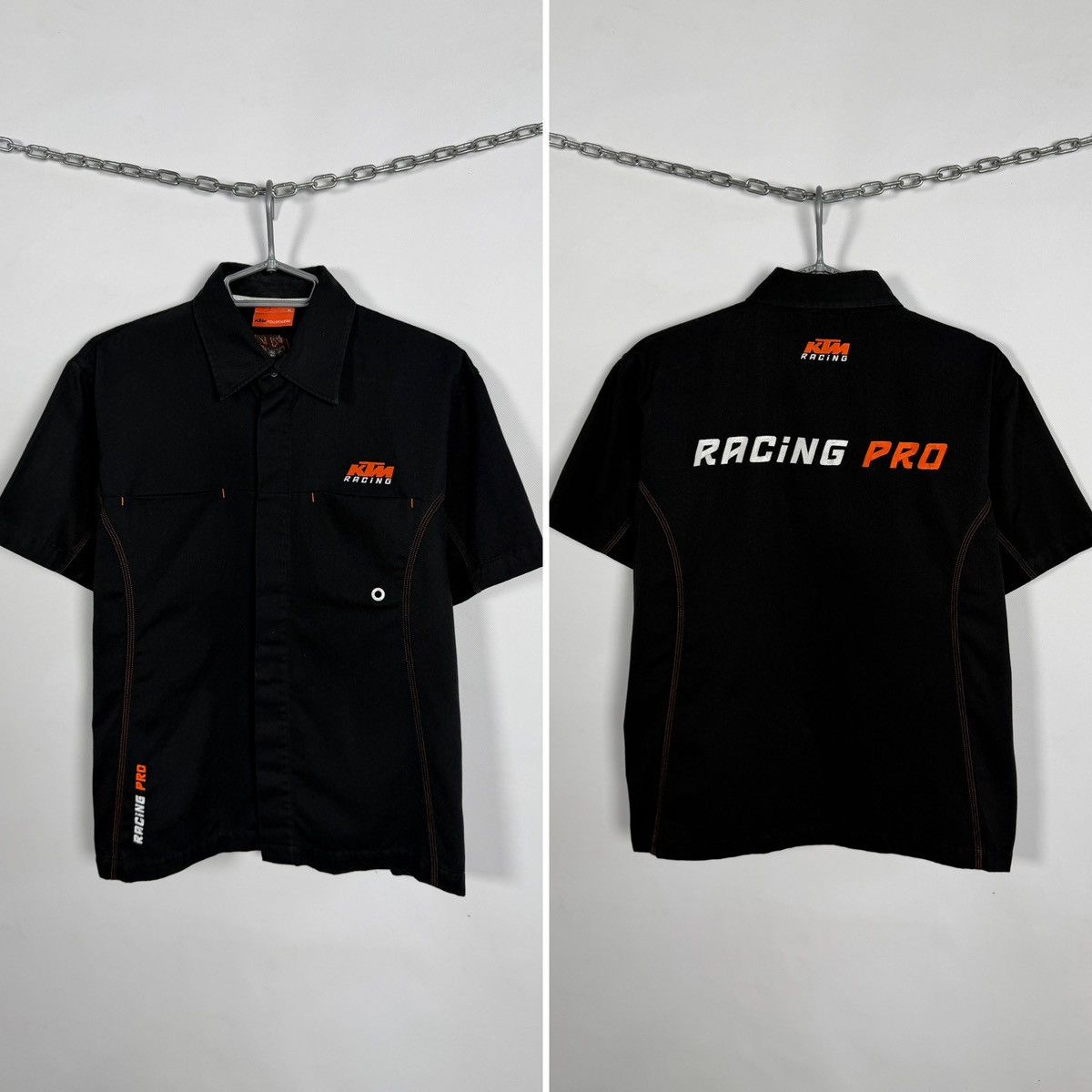 Vintage Moto KTM Powerwear Racing Pro Short Sleeve Shirt Size M Size US M / EU 48-50 / 2 - 1 Thumbnail