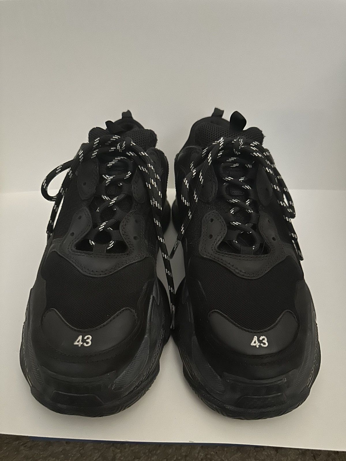 Balenciaga Balenciaga Triple S (Black Clear Sole) Size US 10 / EU 43 - 7 Thumbnail