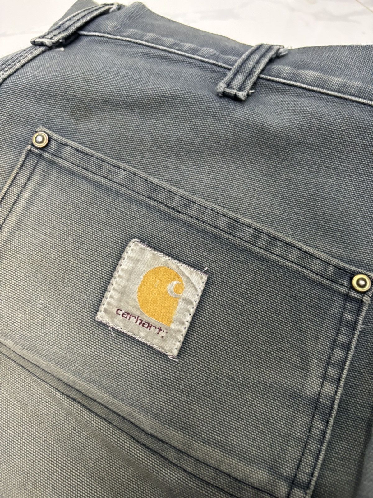 Carhartt 🔥Vintage Carhartt Rusty Carpenter Pants Denim Jeans Size US 33 - 7 Thumbnail