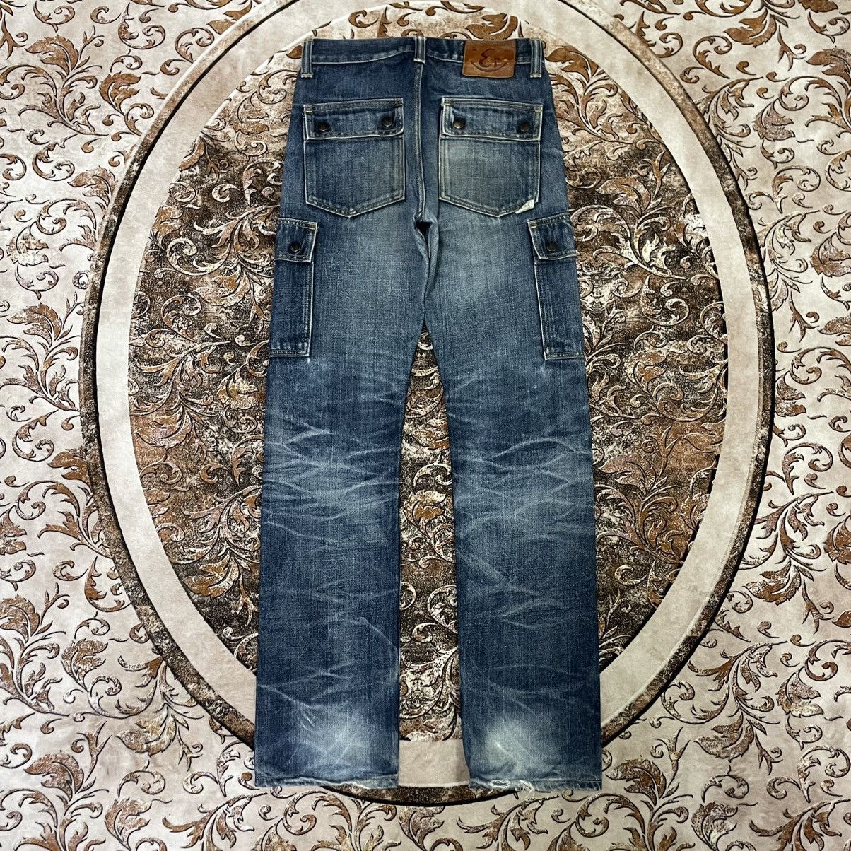 Eternal 🔥🇯🇵Eternal Multipockets Stoned Washed Distress Denim Jeans Size US 28 / EU 44 - 4 Thumbnail