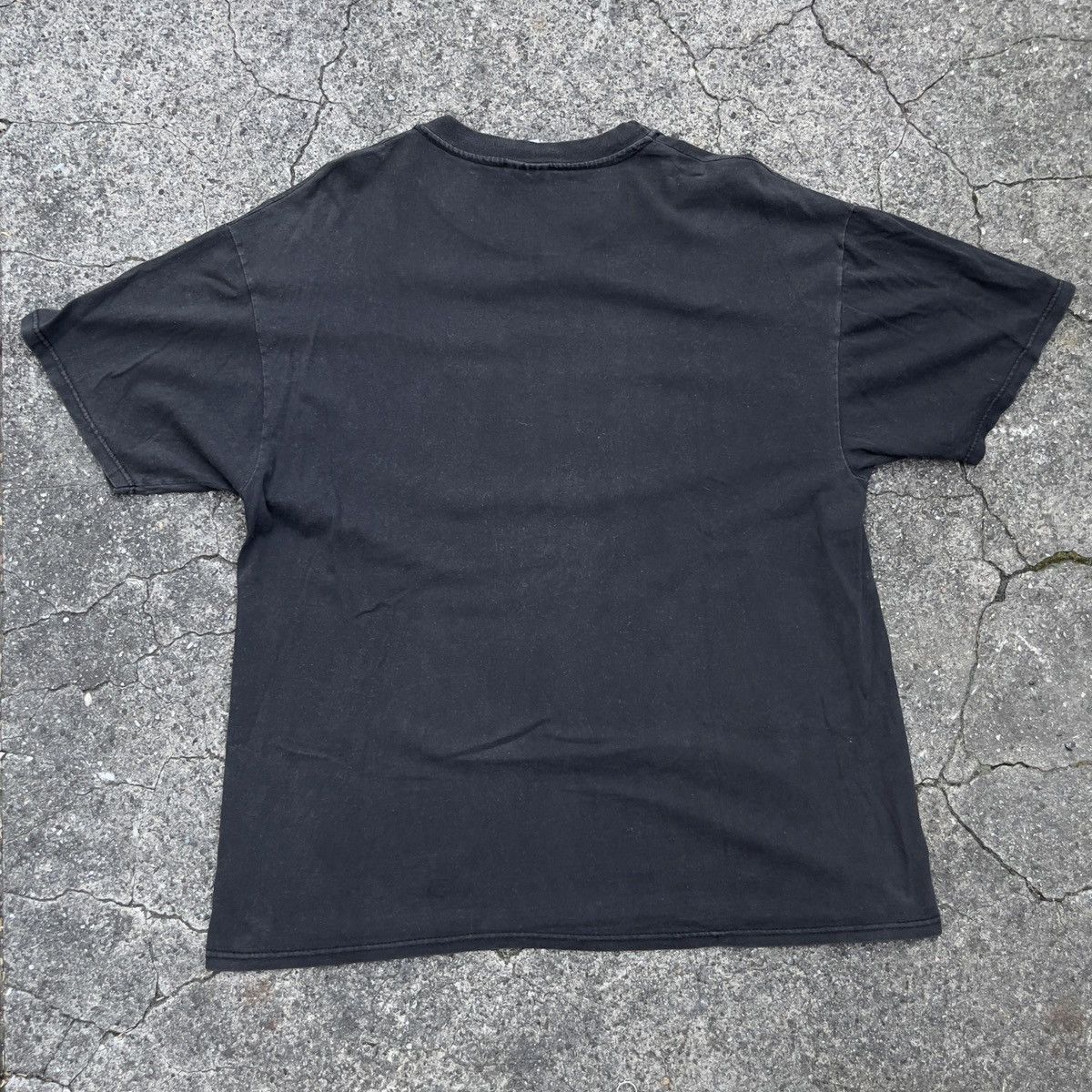 Hanes Vintage 90s STEDMAN BY HANES Black Blank Shirt Size US XL / EU 56 / 4 - 4 Thumbnail