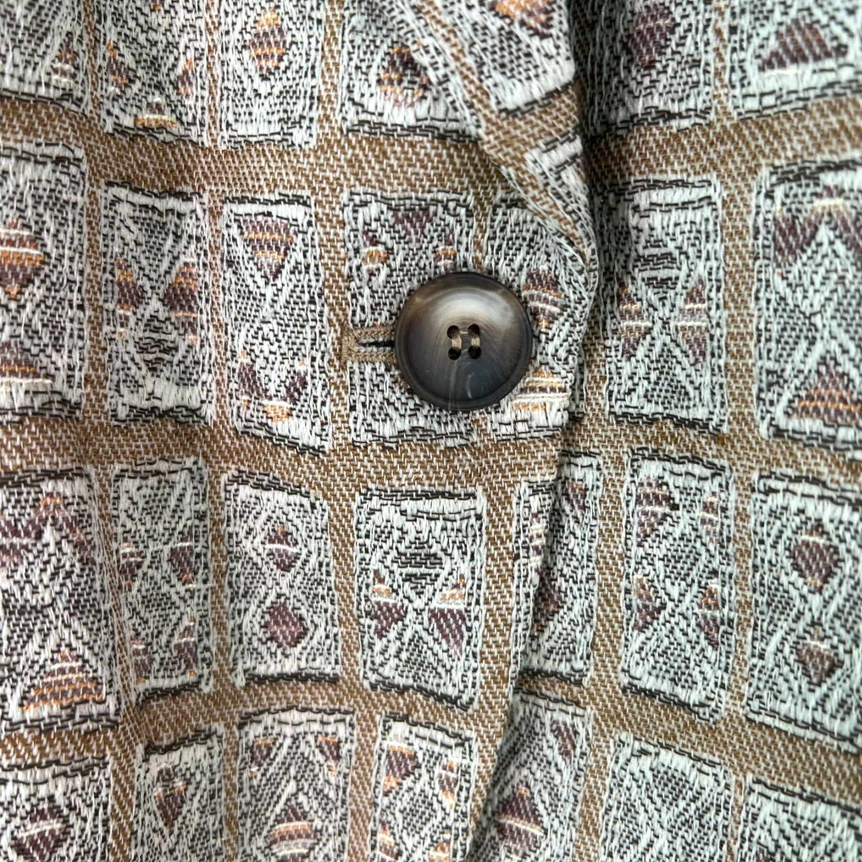 Jones New York Jones New York Womens Blazer Jacket Multicolor Plaid Sz 6 Long Sleeve Notch Collar Single-Breasted Professional Casual Classic Suit Jacket Mujeres? Size M / US 6-8 / IT 42-44 - 4 Thumbnail