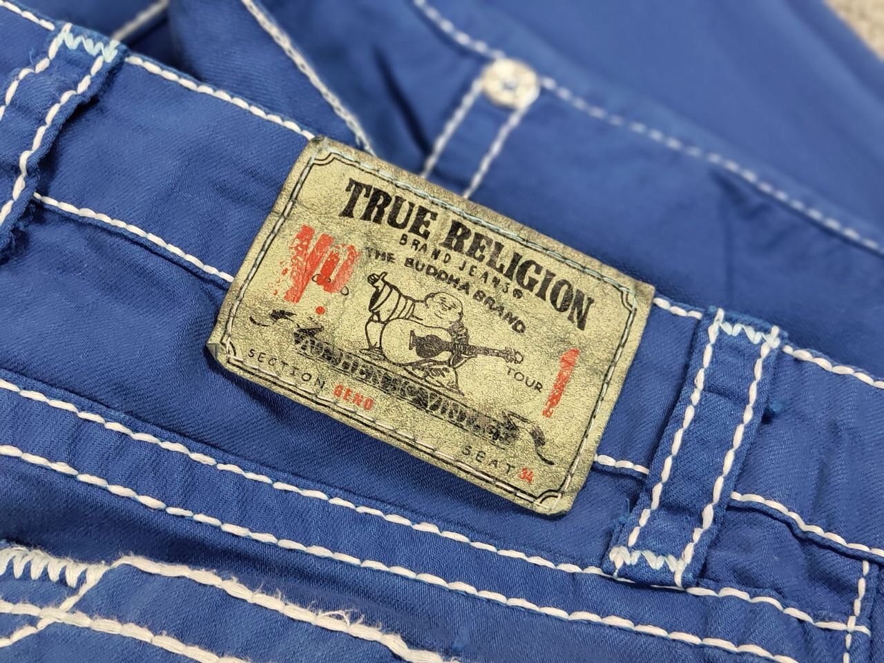 True Religion True Religion Geno Denim Slim Jeans Made in USA Y2K Style Size 28" / US 6 / IT 42 - 15 Thumbnail