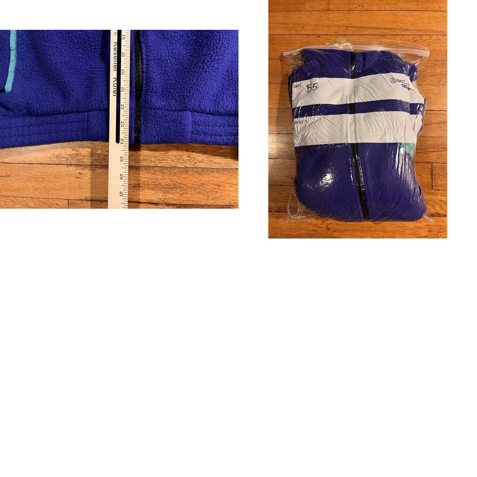 Vintage VINTAGE L.L. Bean Full Zip Fleece Sweatshirt Men’s Large Purple Teal 90s Size US L / EU 52-54 / 3 - 9 Thumbnail
