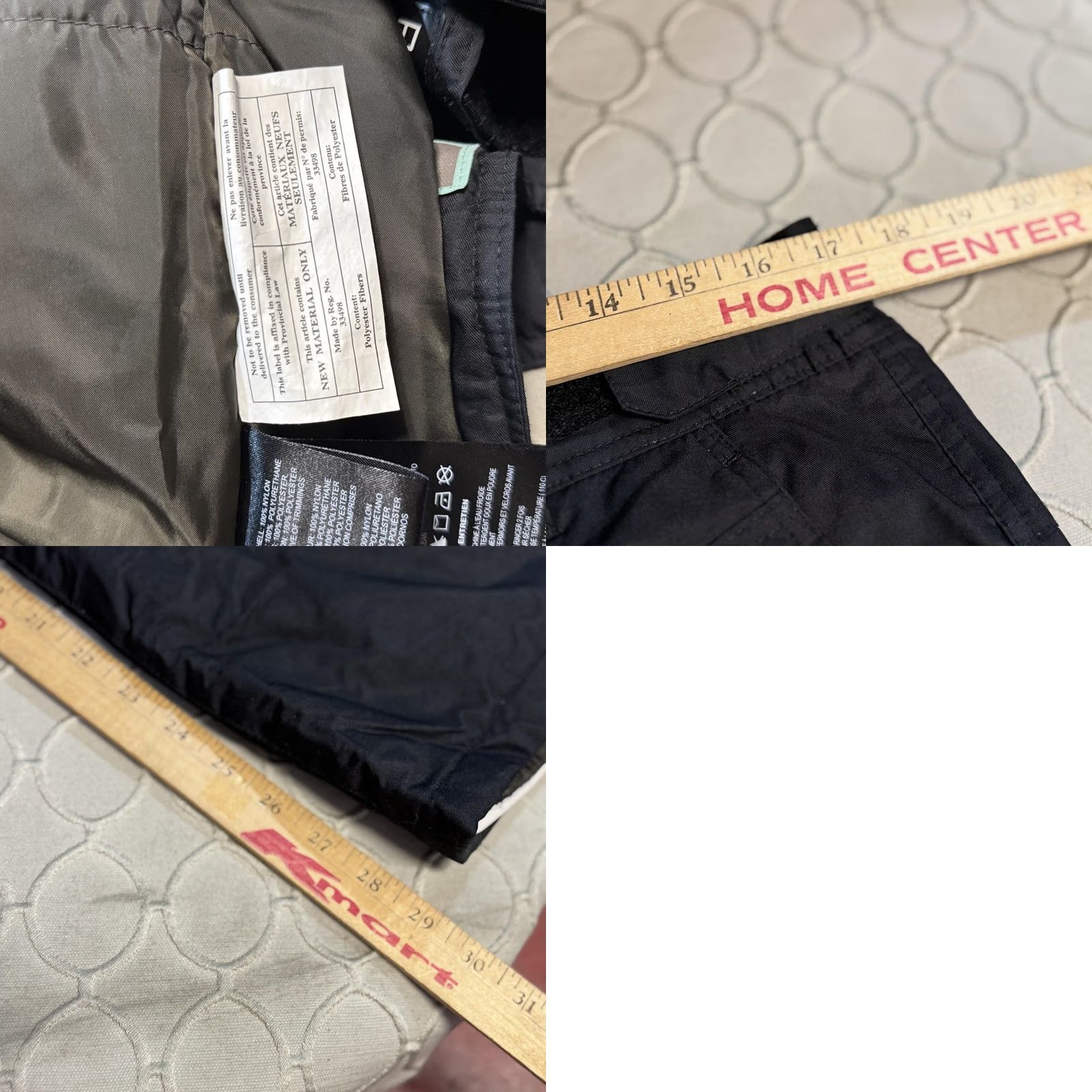 Orage Orage Pants Womens Large Black Snow Ski Snowboard Insulated Cargo Winter Size 36" / US 14 / IT 50 - 8 Thumbnail