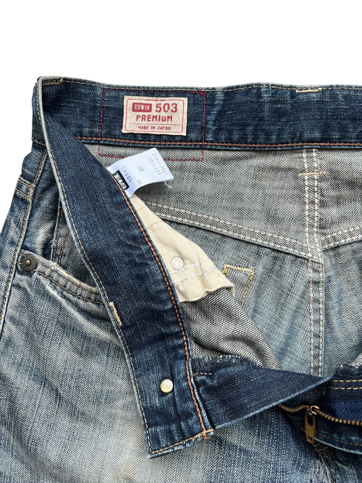 Edwin Vintage Edwin Distressed Denim Jeans 33x31 Size 33" - 9 Thumbnail