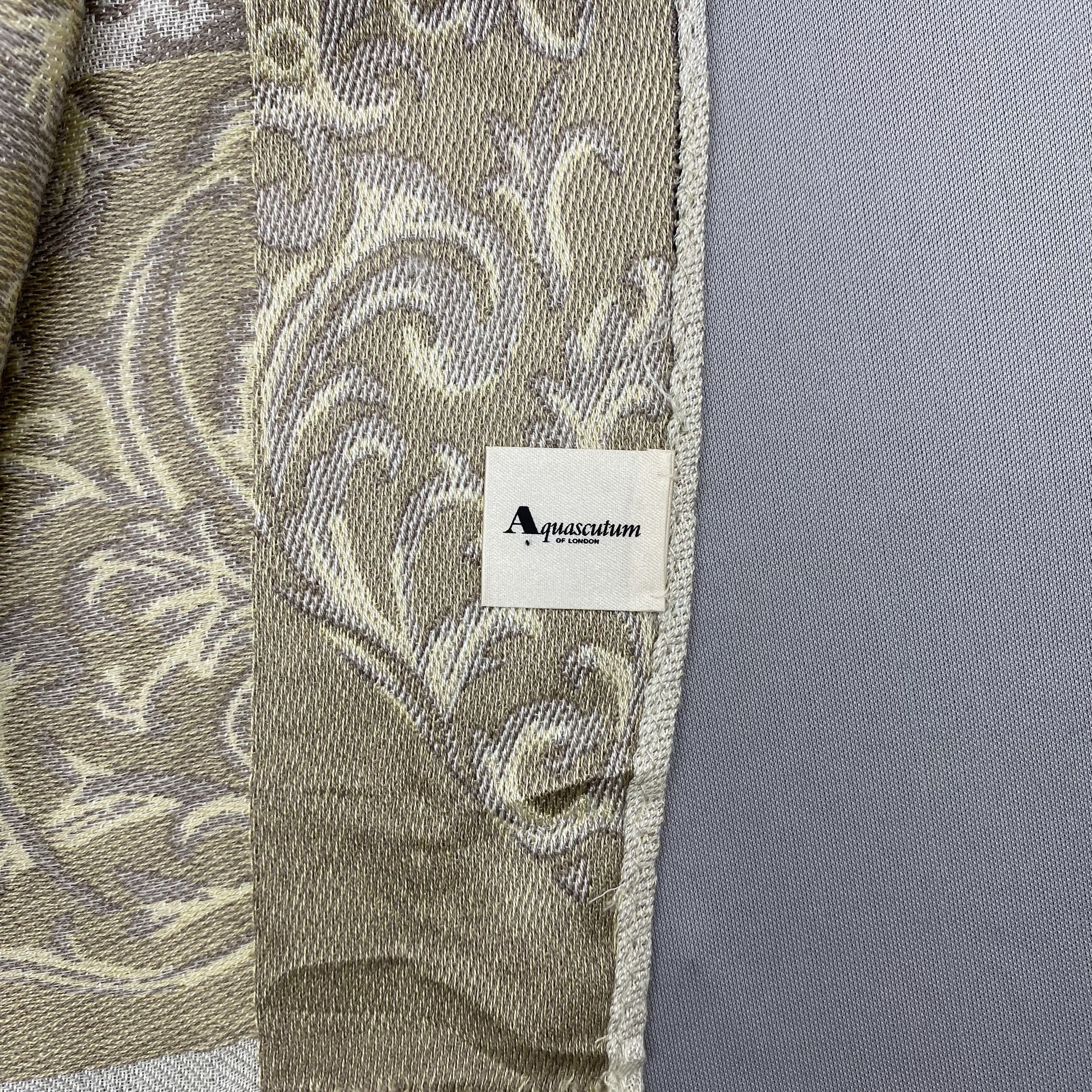 Aquascutum Vintage Aquascutum Scarf Muffler Wool Shawl Wraps Scarves Size ONE SIZE - 6 Thumbnail