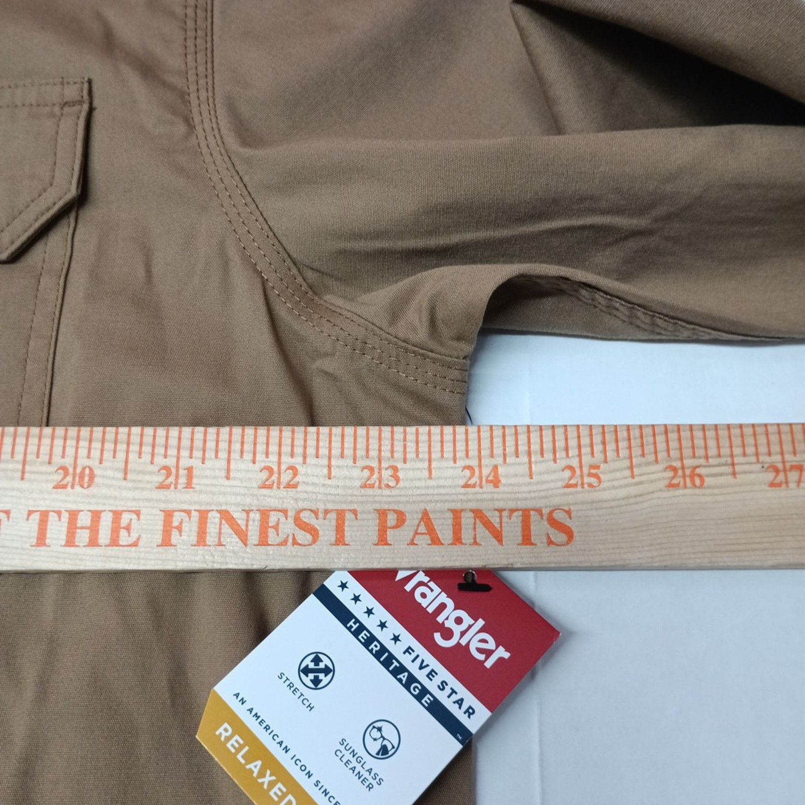 Wrangler Wrangler Big Men's Relaxed Fit Woven Shirt Size L Brown Size US L / EU 52-54 / 3 - 6 Thumbnail
