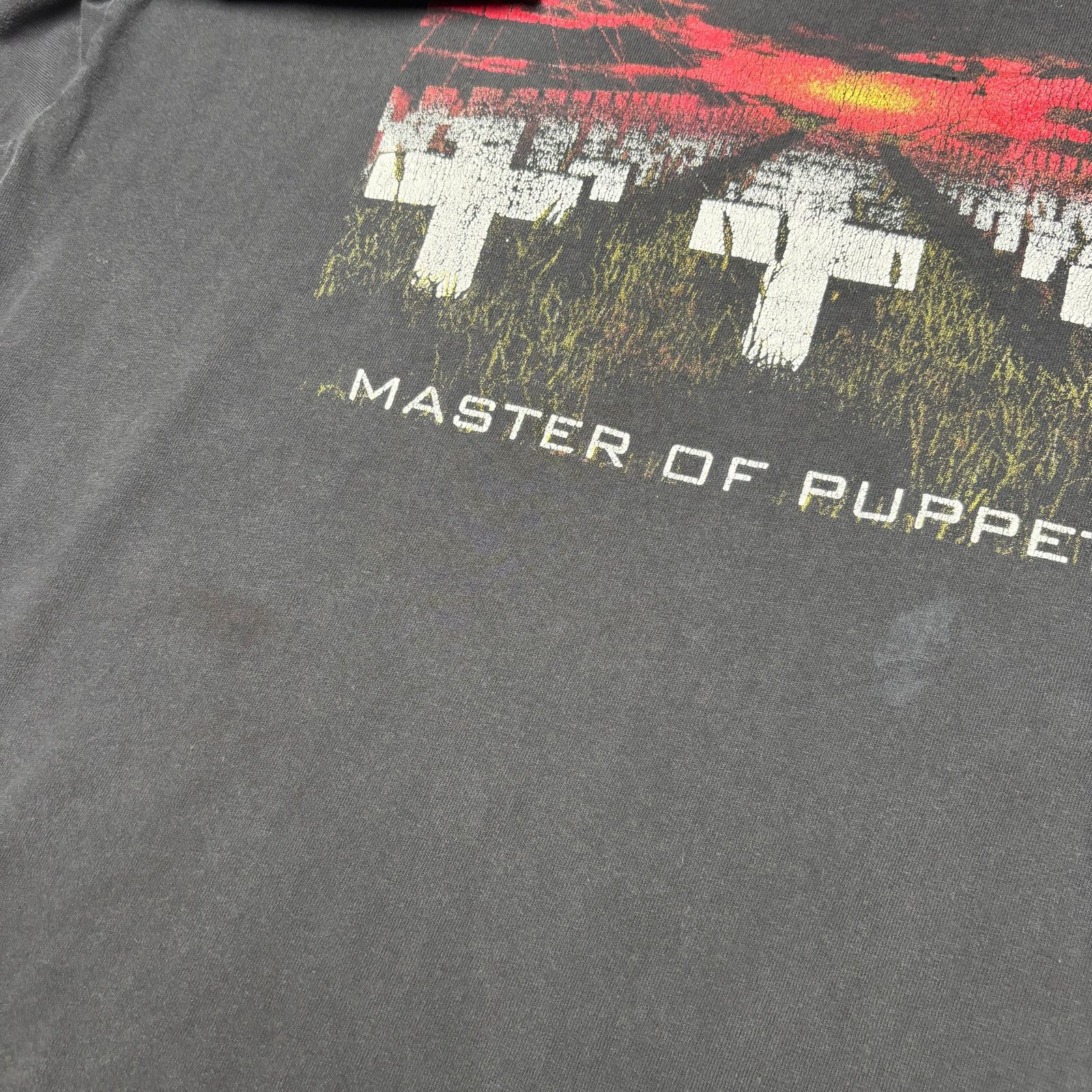 Metallica × Vintage VTG Y2K Metallica Master of Puppets Faded Distressed Shirt Size US XL / EU 56 / 4 - 9 Thumbnail