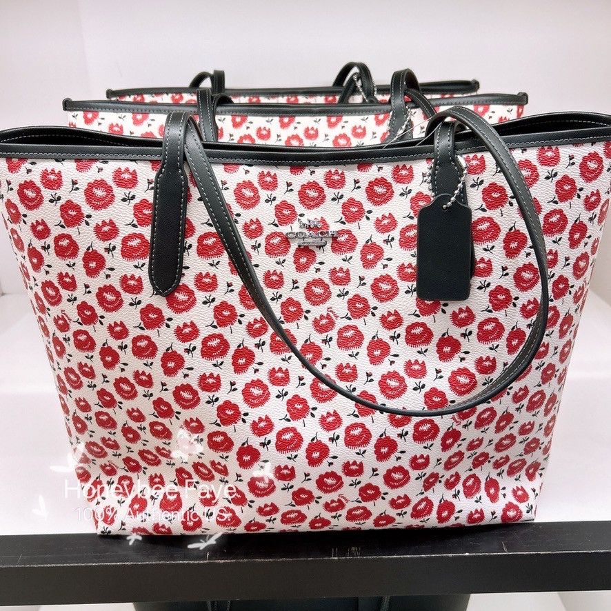 Coach City Tote Bag With Floral Print CBI50 Size ONE SIZE - 1 Thumbnail