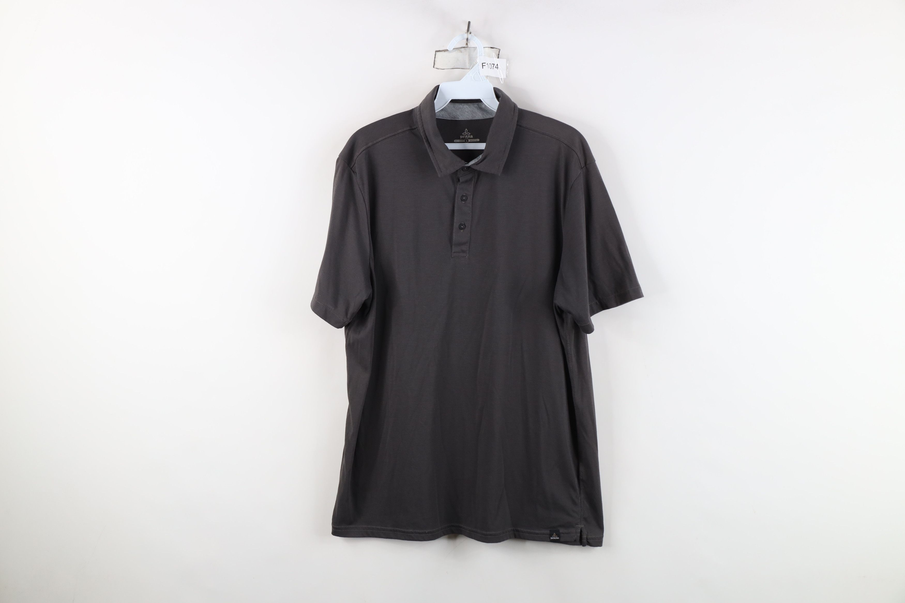 Prana prAna Breathe Stretch Knit Neriah Collared Polo Shirt Gray Size US L / EU 52-54 / 3 - 1 Thumbnail