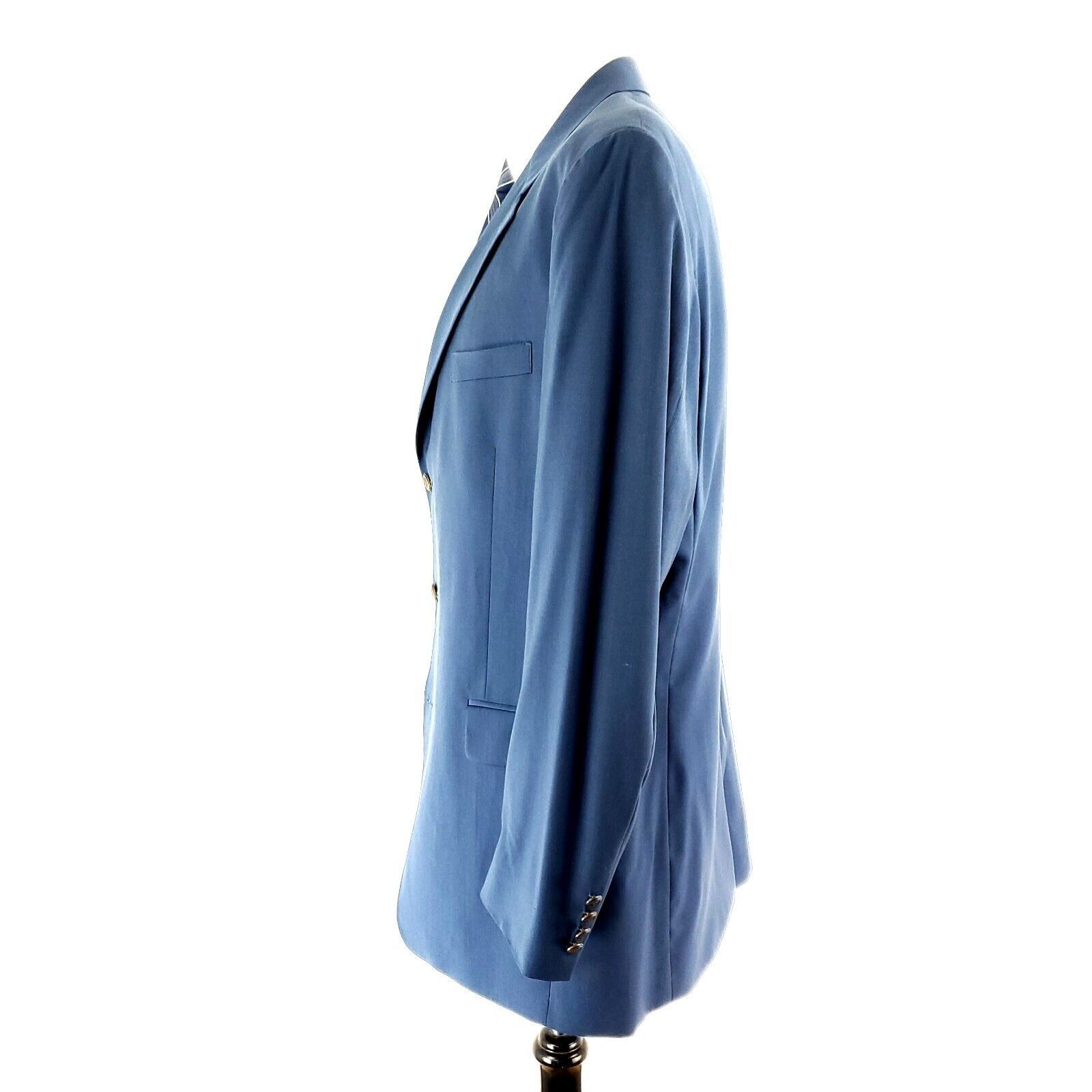 Jos. A. Bank Jos A Bank Wool 3 Gold Button Blazer 42L or Slim Fit 44L Blu Size 42L - 5 Thumbnail